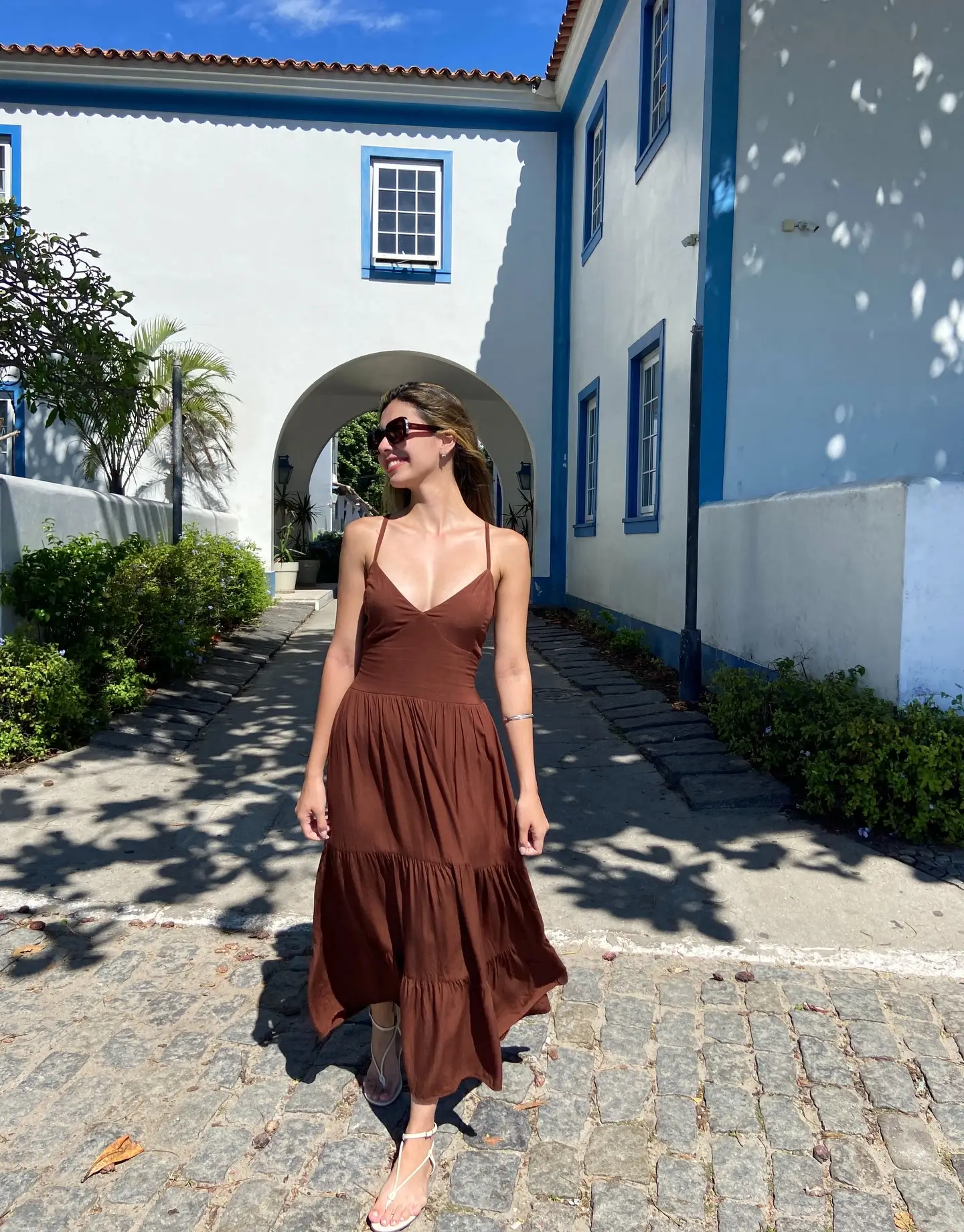 hot summer outfits 2026 Soft Chocolate Minimalism For Sun-Drenched Days