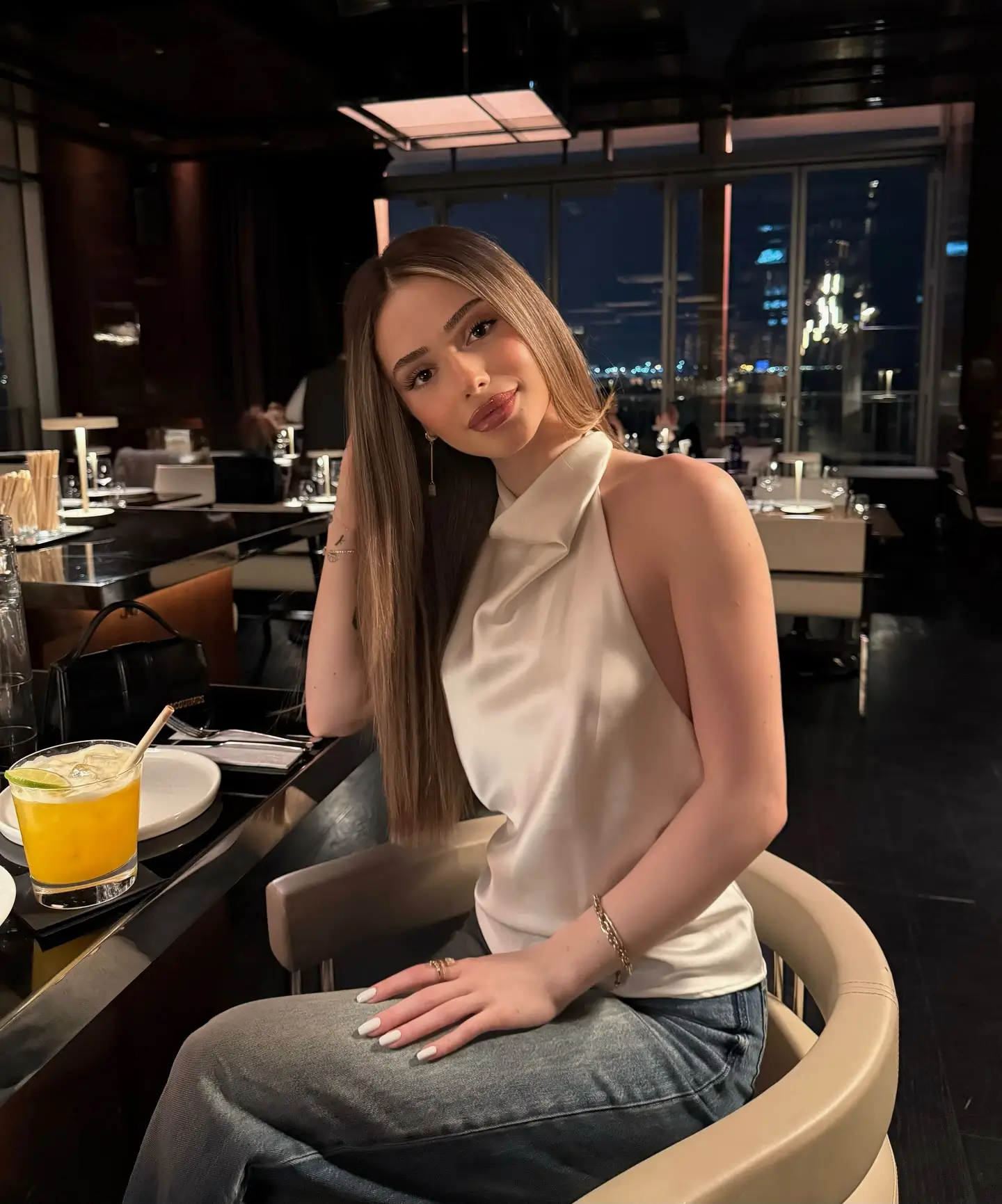 summer night going out outfits 2026 Silk Halter Minimalism For Effortless Dinner Nights