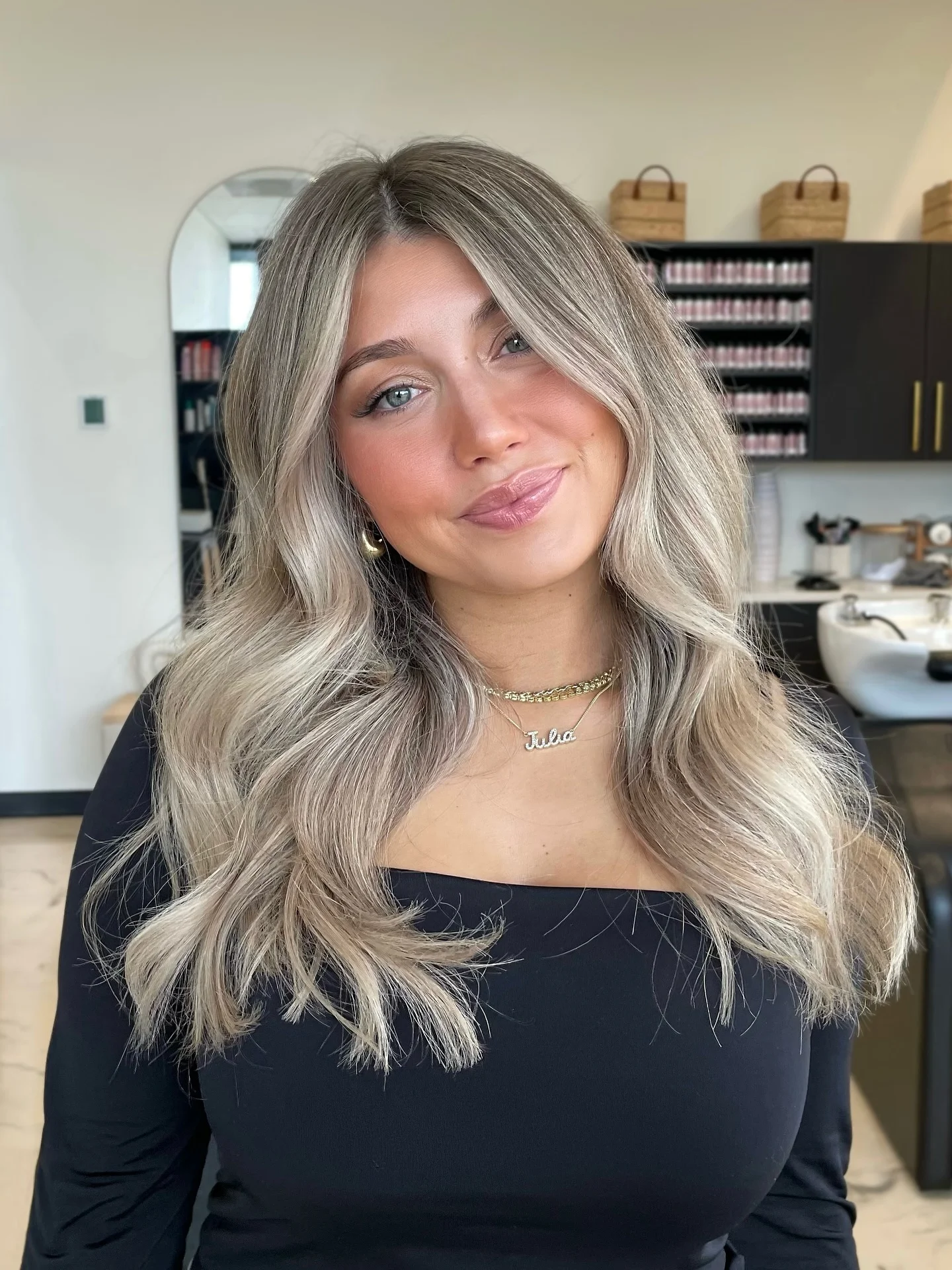 bright summer ash blonde hair color 2026 Face-Framing Layers With Luminous Ash Glow