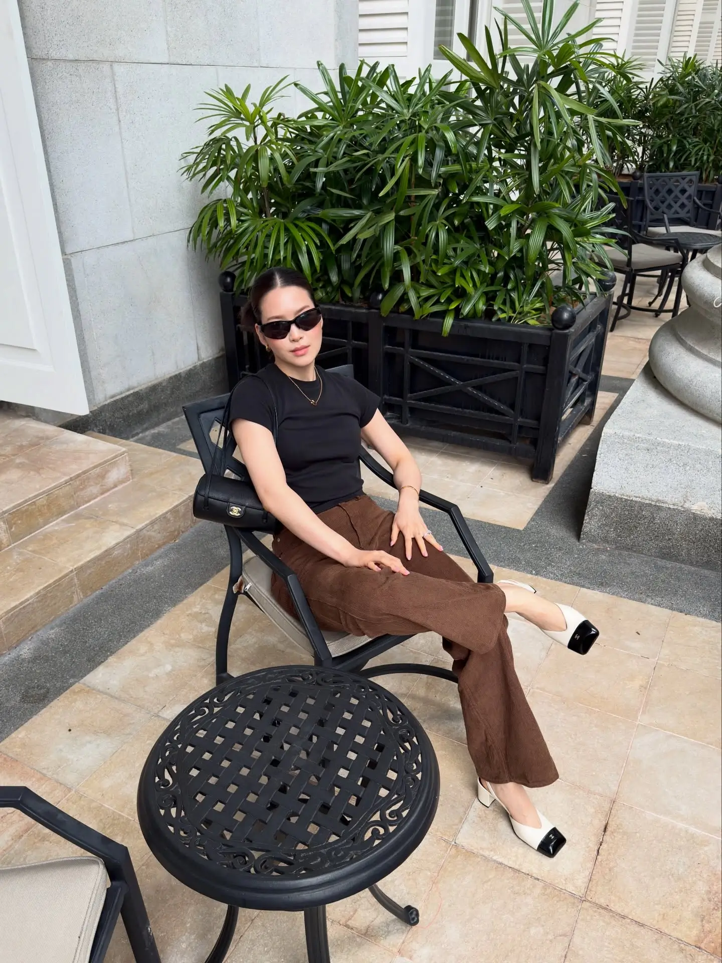 summer business casual outfit for women 2026 Effortless Parisian Energy With Dark Neutrals