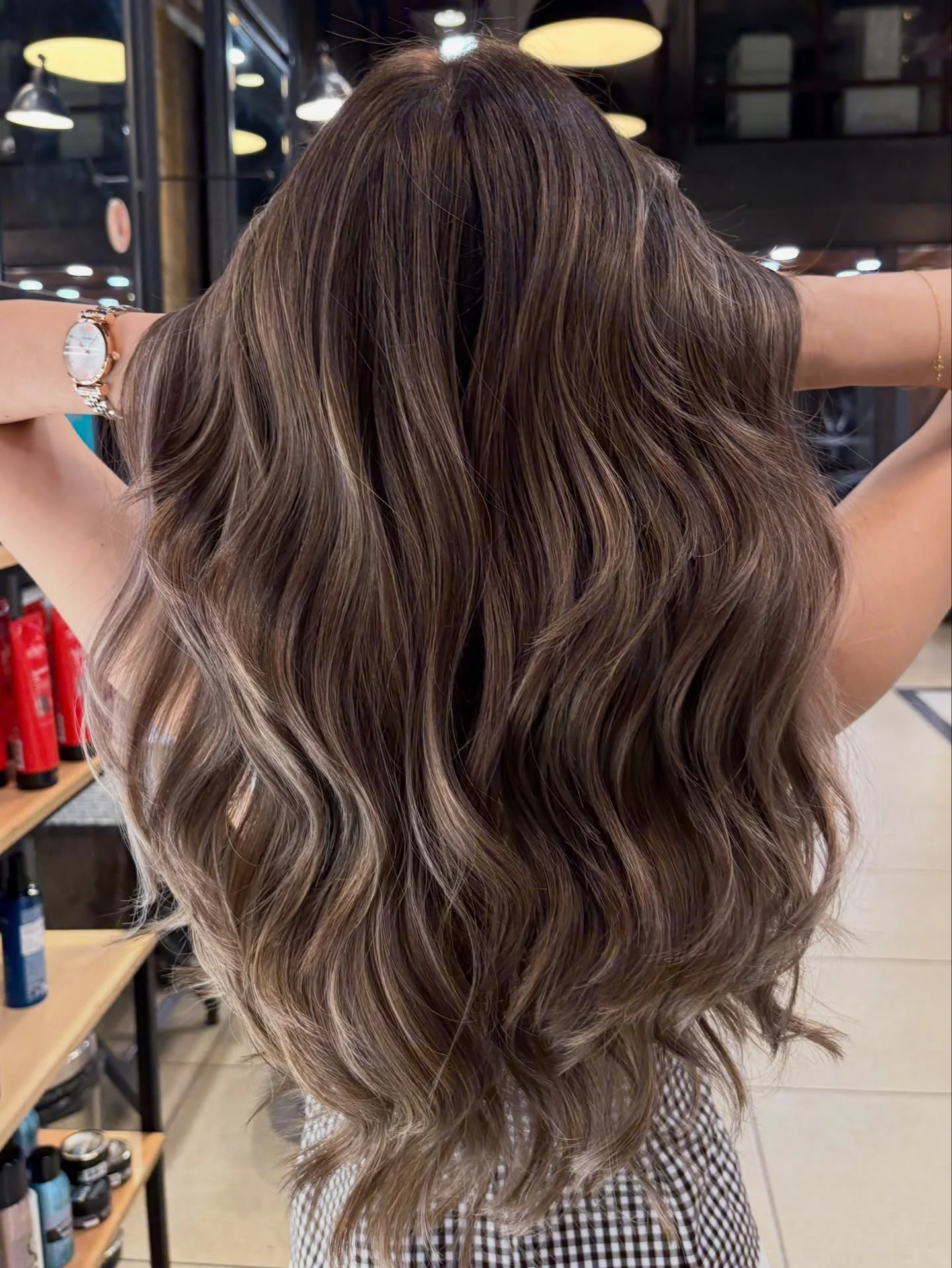 modern summer ash brown hair color 2026 Glossy Neutral Ash Brown With Soft Lived-In Highlights