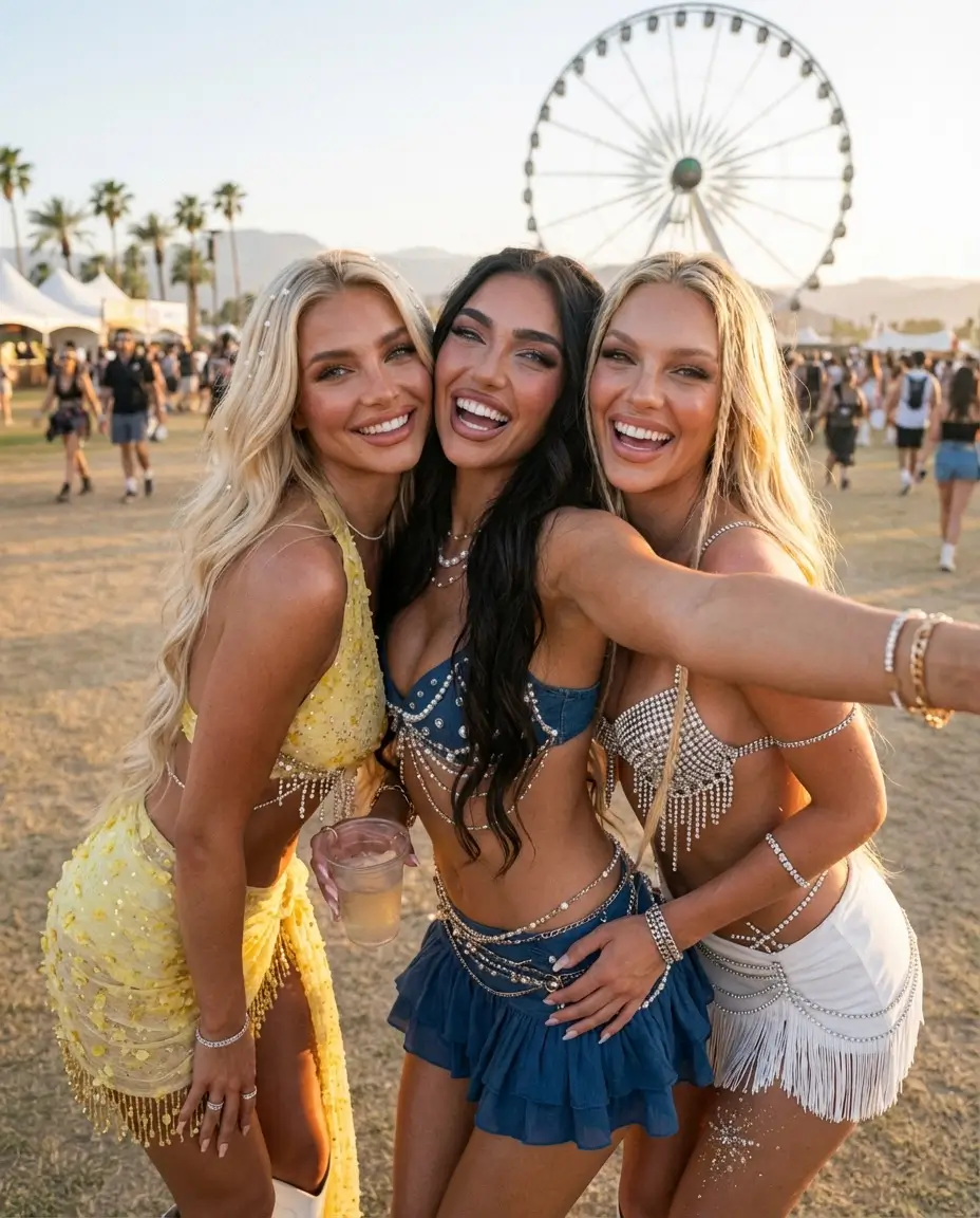 summer rave outfit for women 2026 Playful Crystal Sets And Best Friend Energy