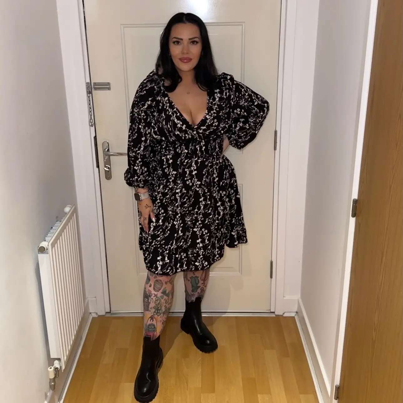 plus size summer outfits for women 2026 Edgy Black Mini Dress Styled for Summer Night Confidence