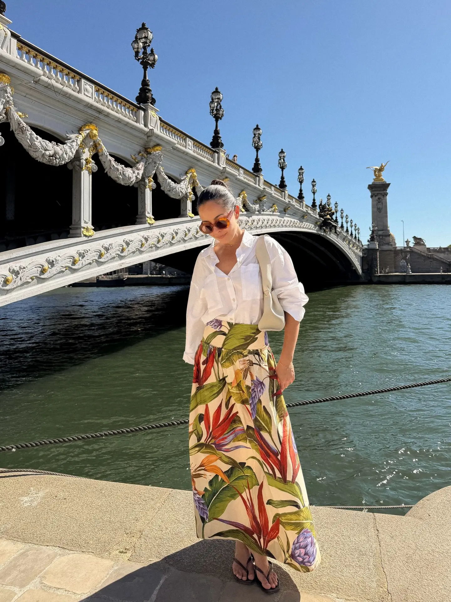 summer clothes for women 2026 Tropical Maxi Skirt And Linen Shirt Vacation State Of Mind