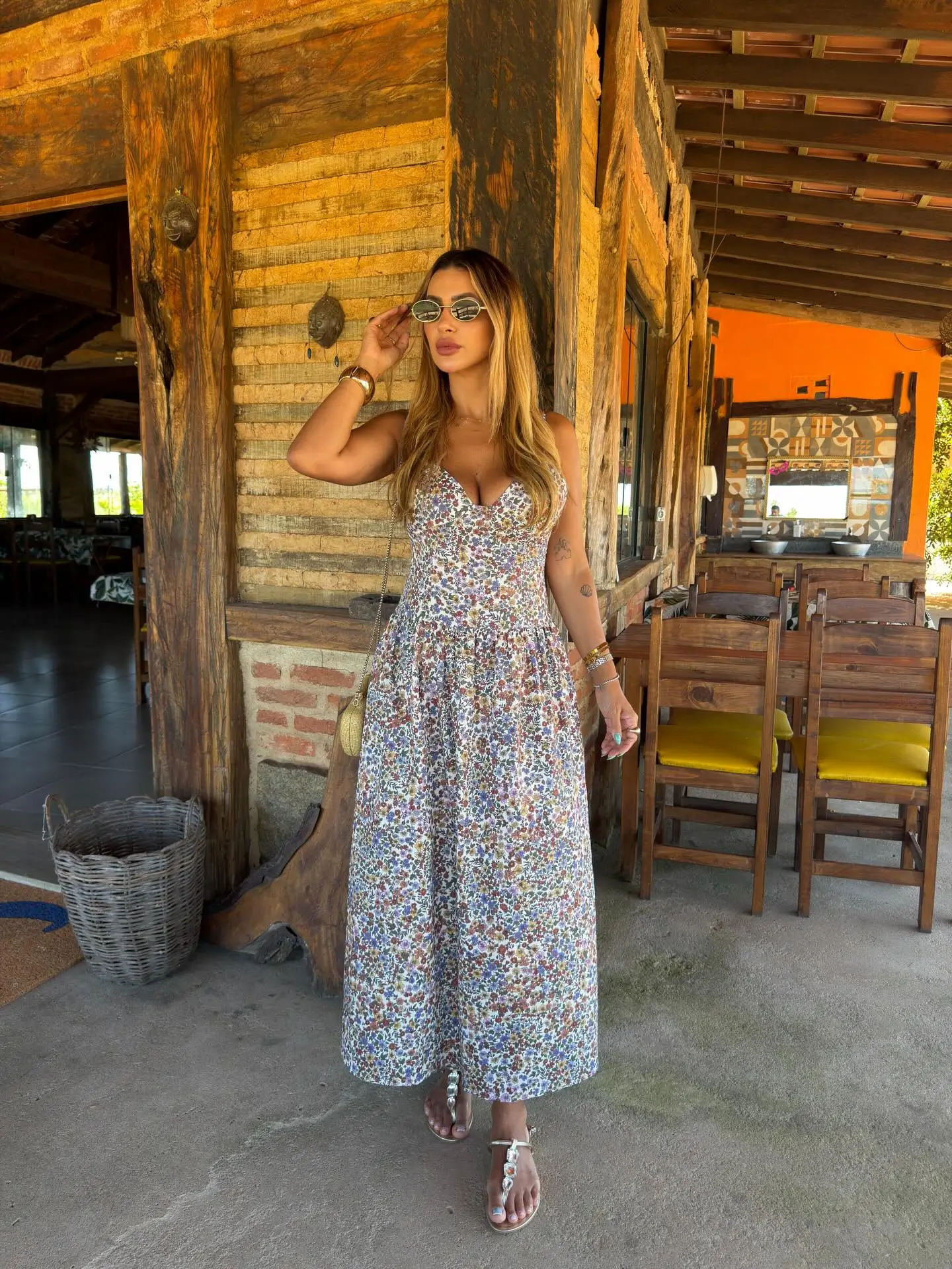 summer sundresses for women 2026 Rustic Florals The Relaxed Countryside Sundress