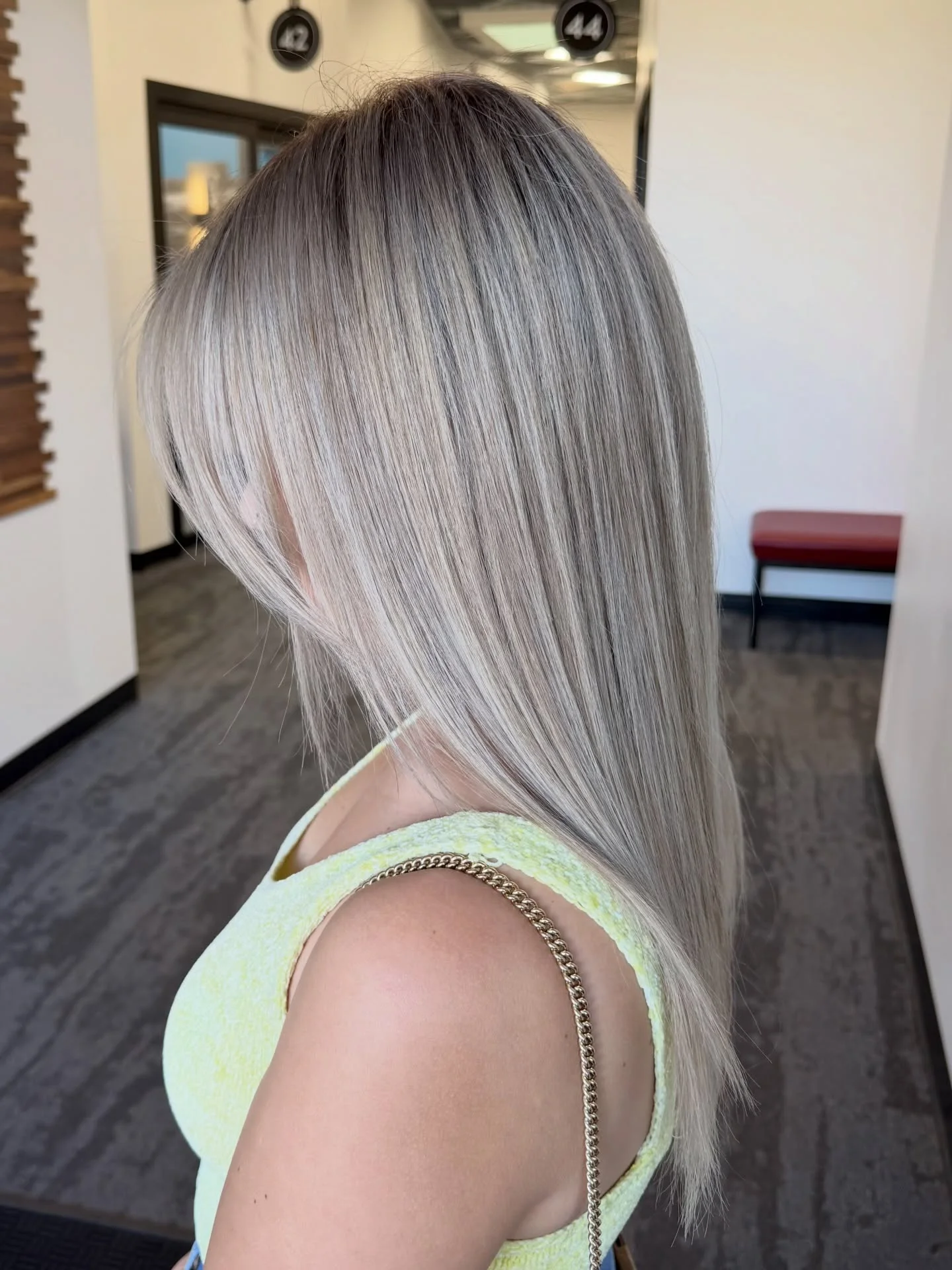 bright summer ash blonde hair color 2026 Ultra Light Ash Blonde With Sleek Silky Finish