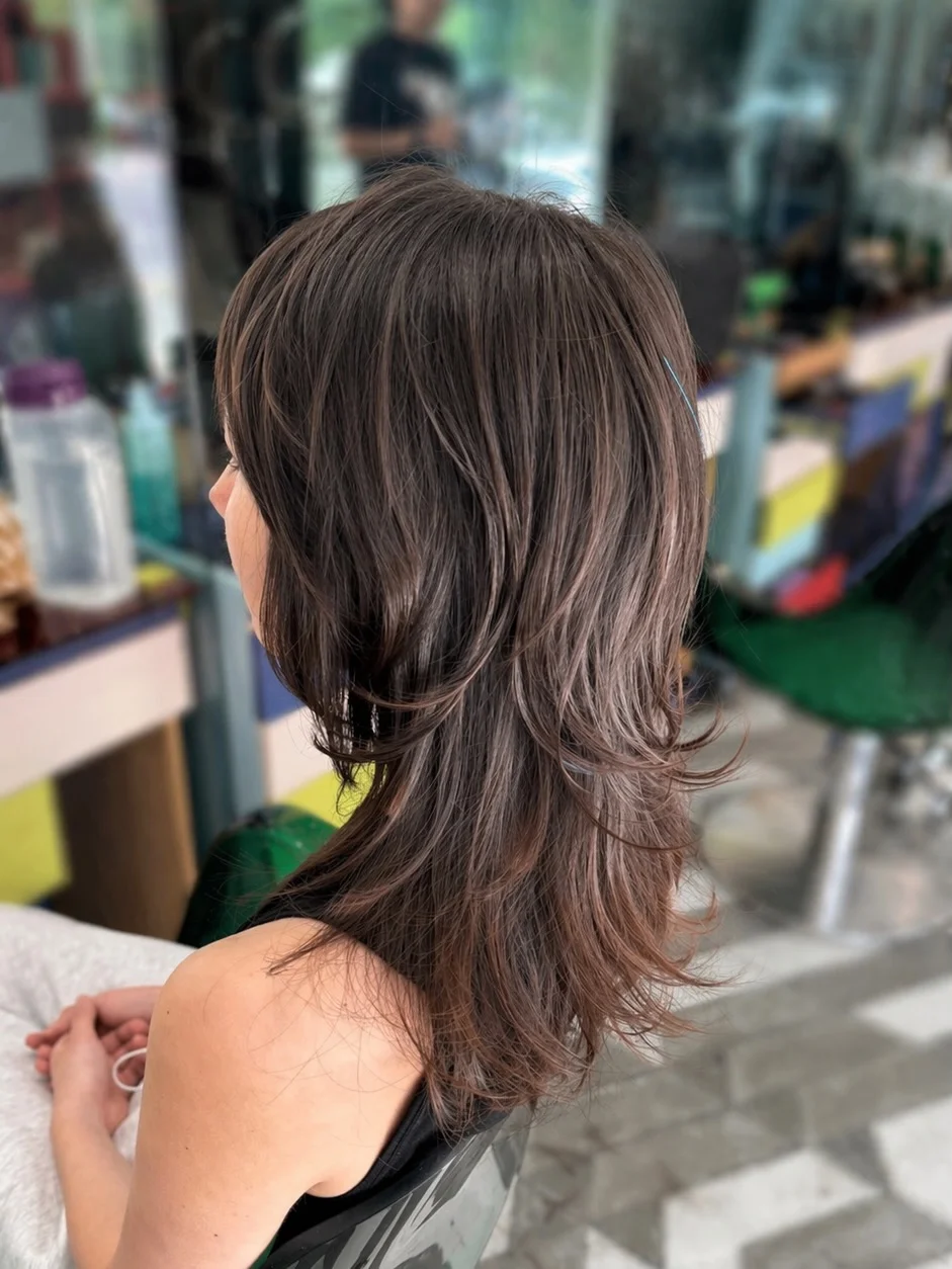 natural summer haircuts for women over 30 2026 Modern Shaggy Layers With Natural Texture