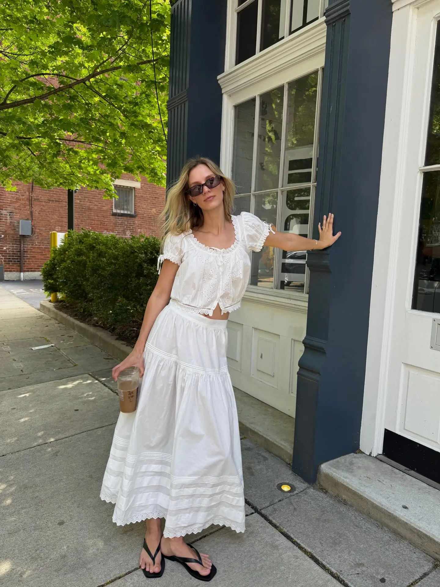 summer clothes for women 2026 Romantic White Set With Soft Feminine Details