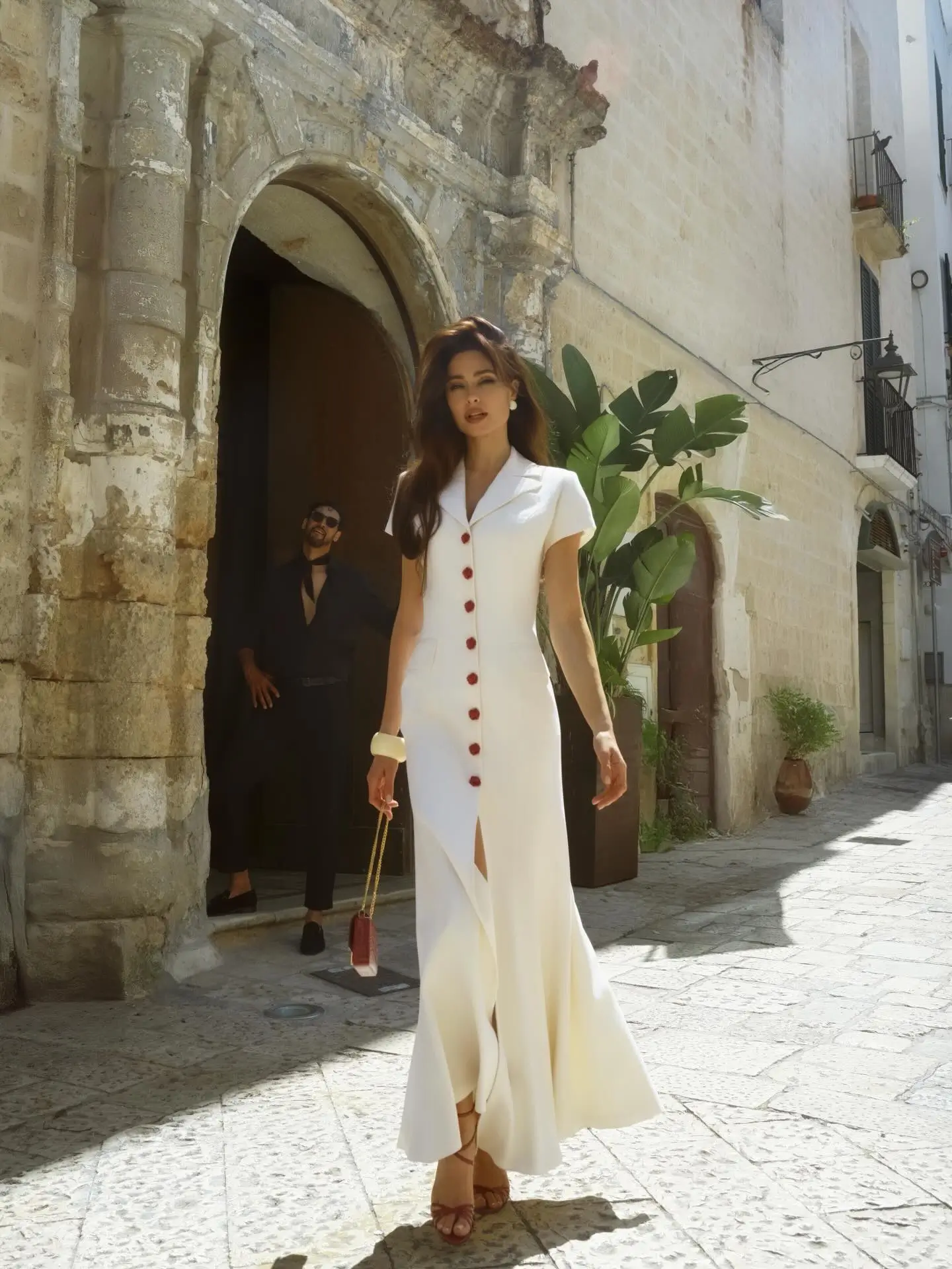 summer old money outfit for women 2026 Buttoned Midi Dress With Refined European Charm