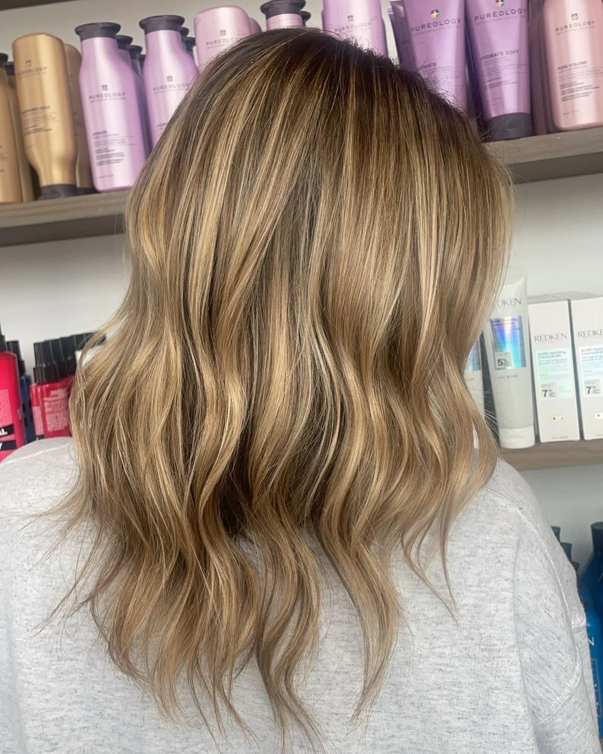 champagne summer hair color for light skin 2026 Dimensional Champagne Balayage With Warm Depth