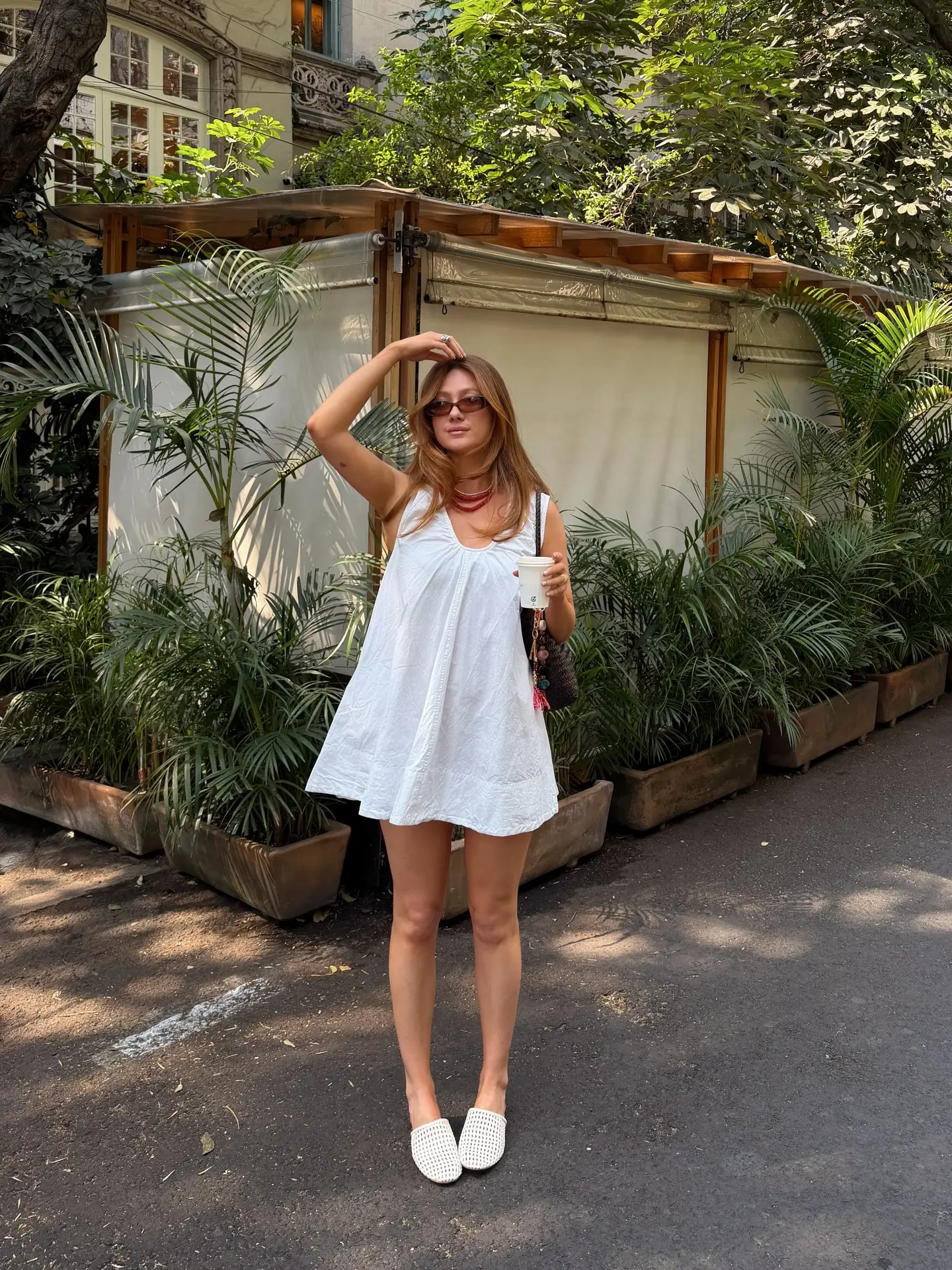short outfits for women summer 2026 Flowy White Mini Dress For Easy Everyday Movement