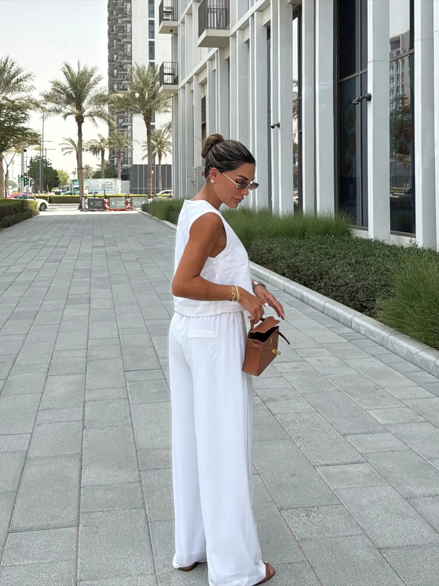 summer outfits for women 2026 All White Wide-Leg Set For Clean City Styling