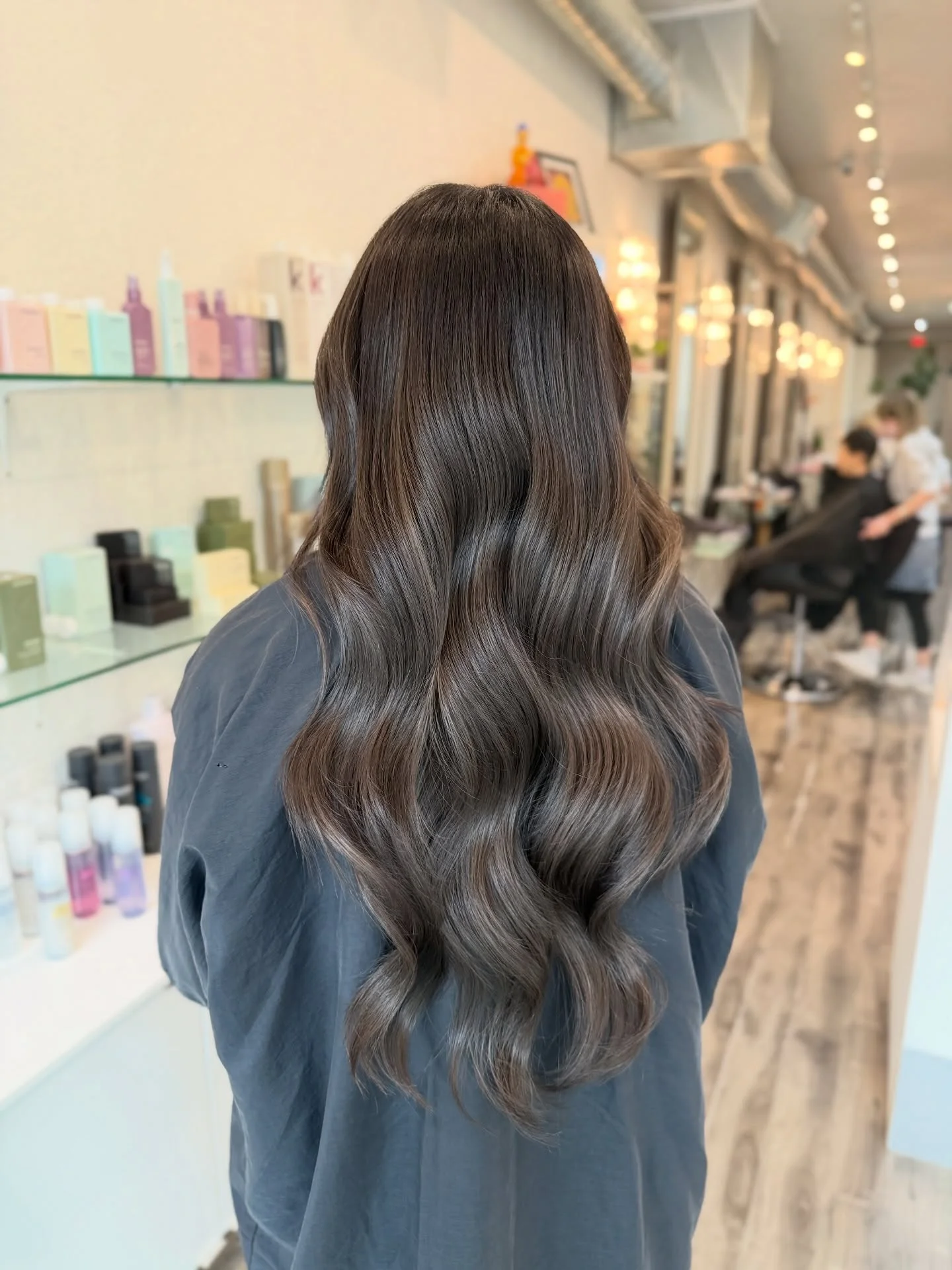 modern summer ash brown hair color 2026 Deep Cool Brunette With Subtle Ash Brown Shine