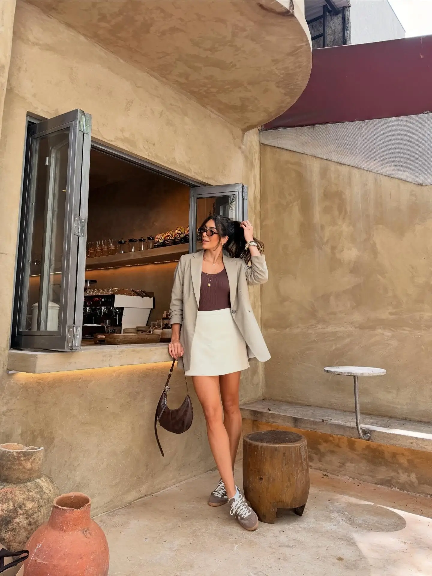 summer clothes for women 2026 Light Blazer And Mini Skirt Modern Summer Layering