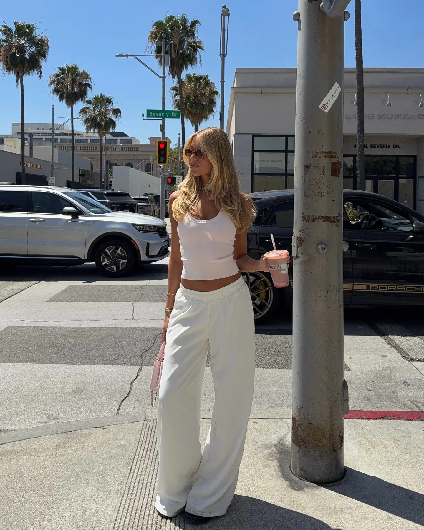 summer crop top outfits for women 2026 All White Lounge Look With Relaxed Pants And Soft Structure