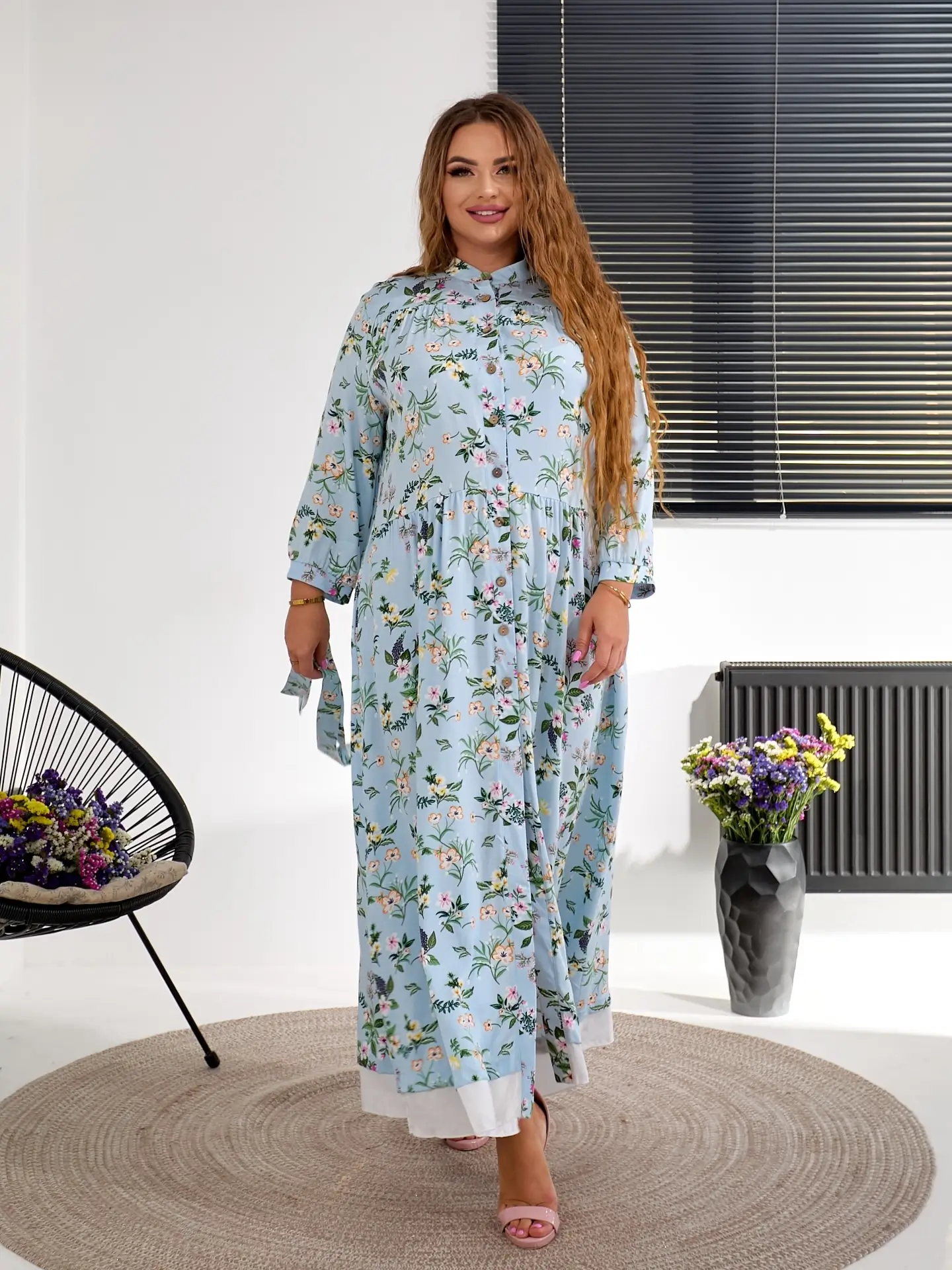 plus size summer outfits for women 2026 Flowy Floral Maxi Dress That Feels Soft and Timeless