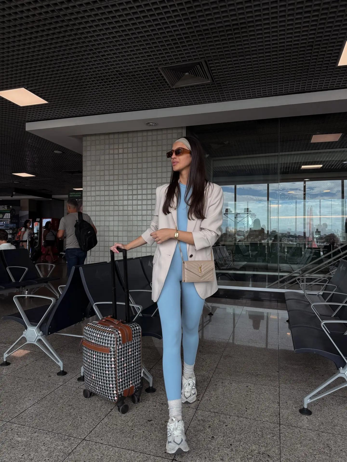 comfy airport outfits summer 2026 Soft Power Dressing With Athleisure Base