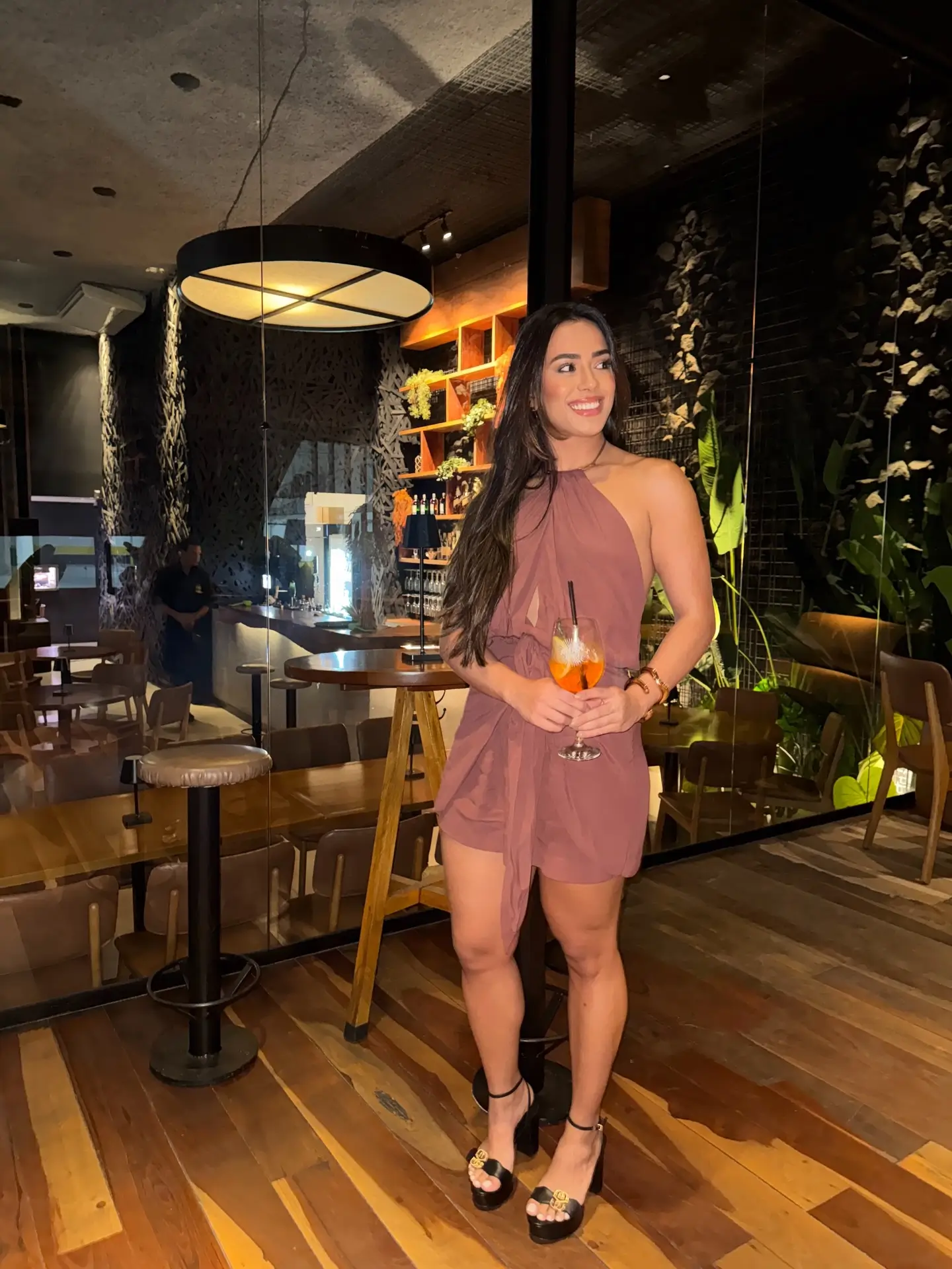 summer night going out outfits 2026 Soft Mauve Halter Mini For Effortless Summer Dinner Nights