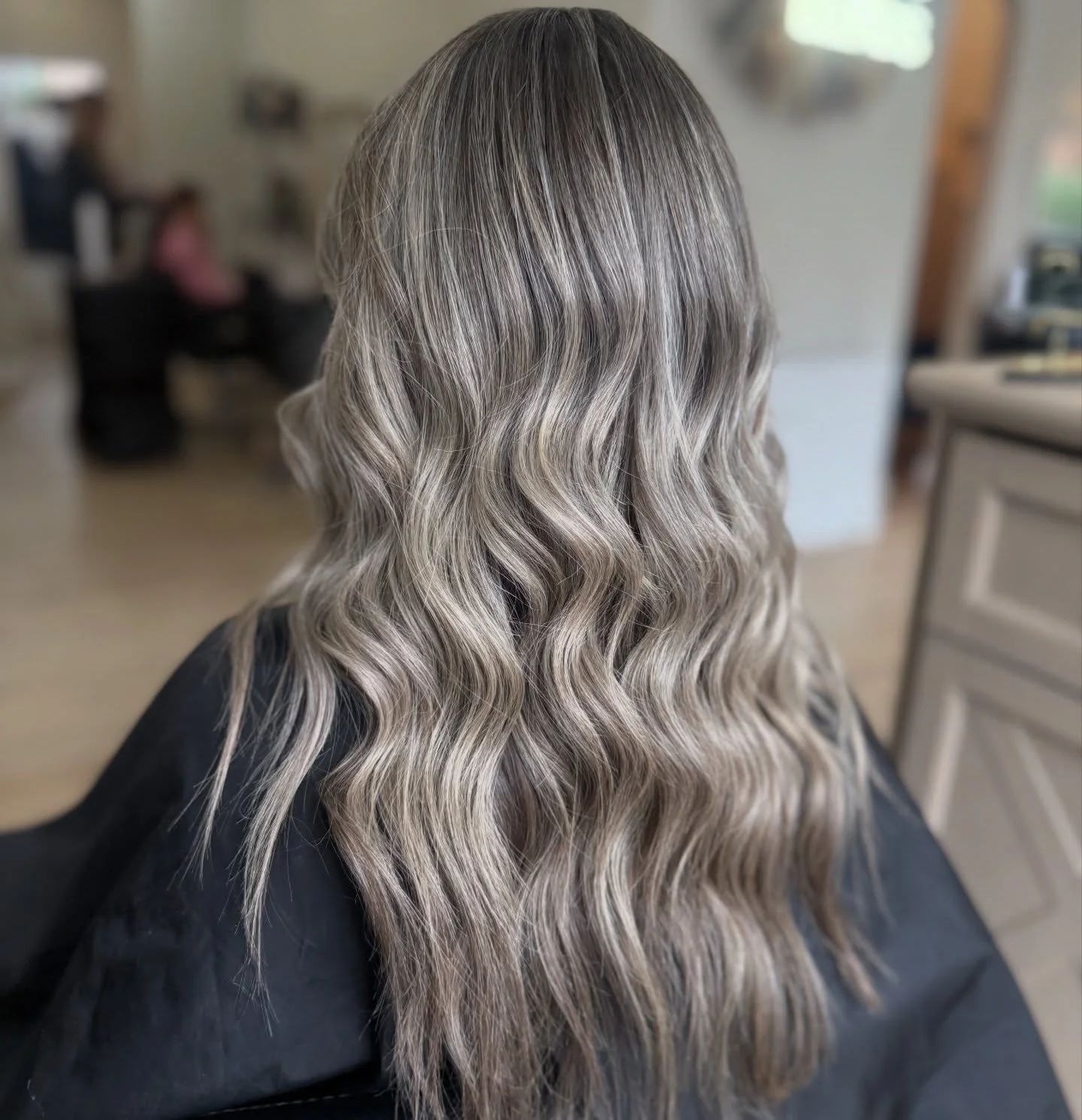 bright summer ash blonde hair color 2026 Smoky Ash Melt With Seamless Depth