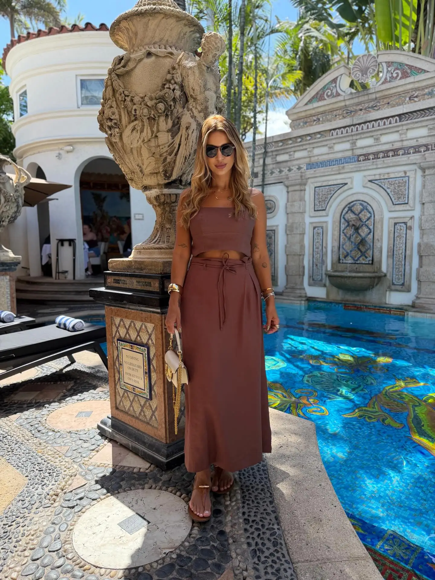 hot summer outfits elegant Earth-Toned Resort Sets That Define Effortless Elegance