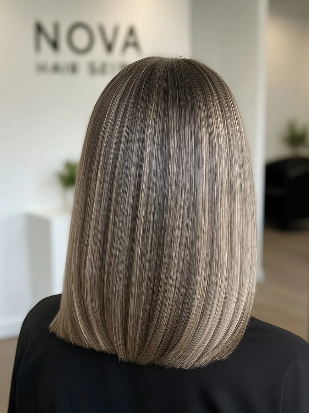 sleek summer collarbone cut 2026 Cool Toned Glass Hair With Blunt Collarbone Edge