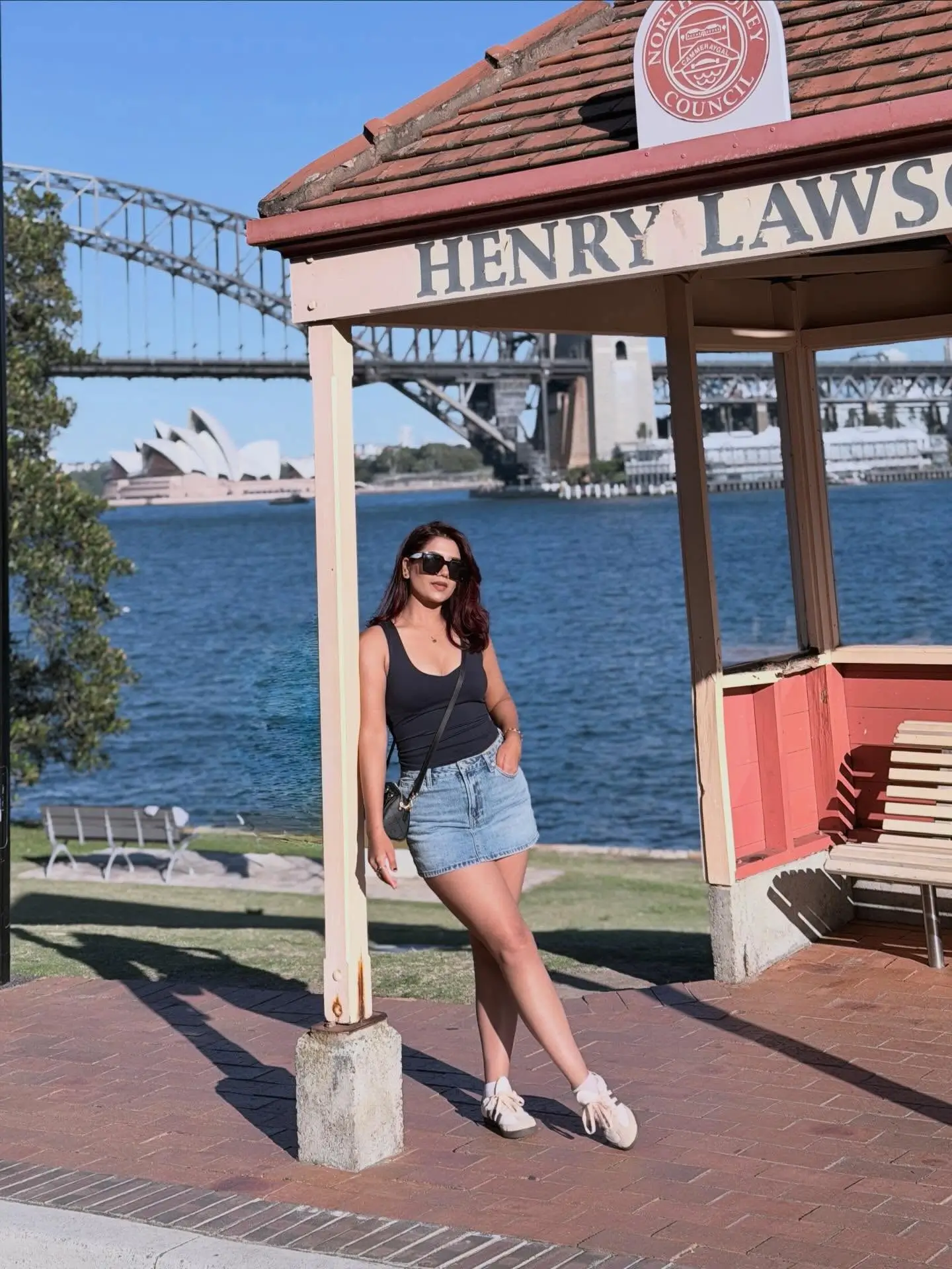 summer sleeveless tops for women 2026 Relaxed Black Tank And Denim Mini That Defines Effortless Summer