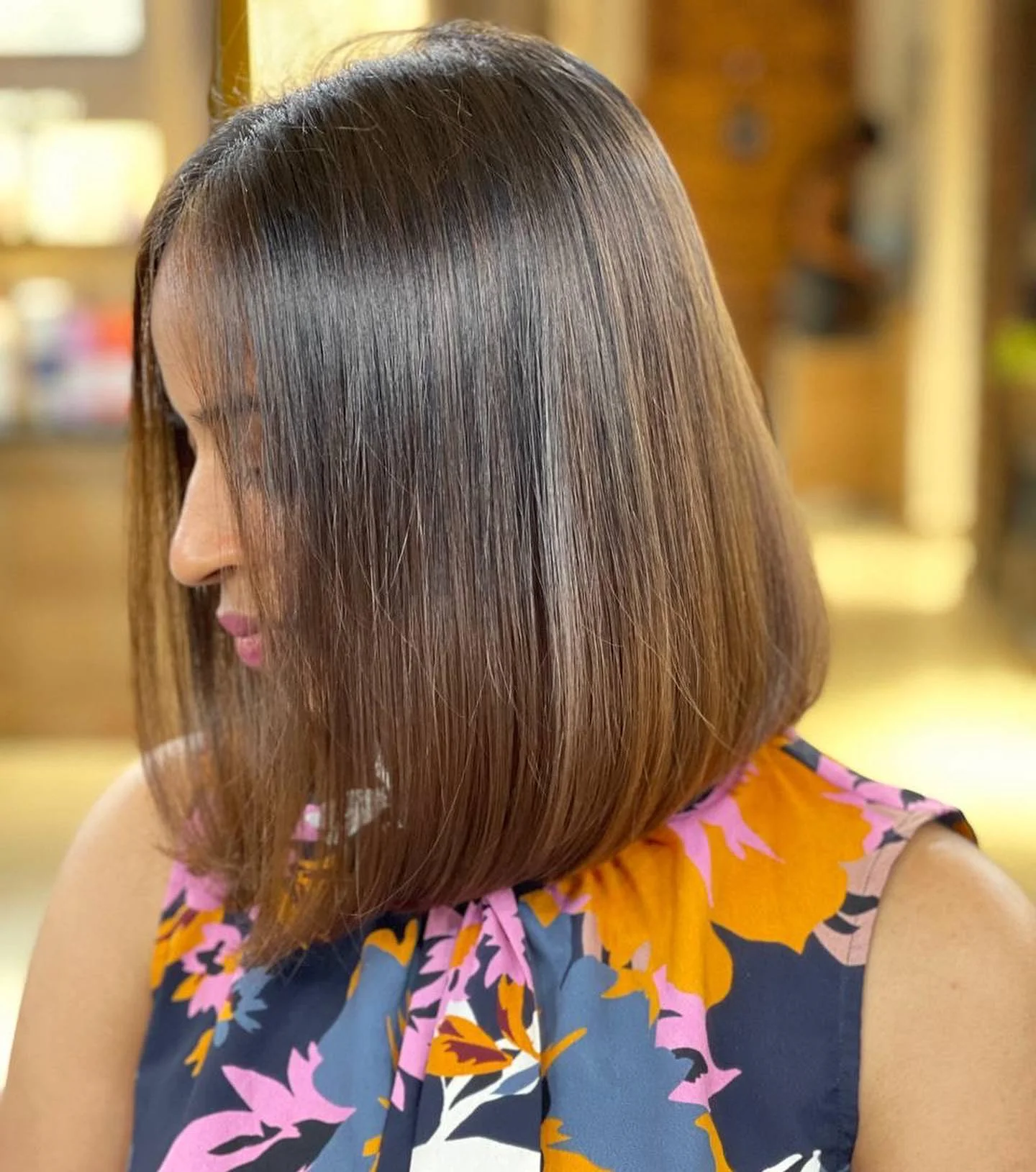 sleek summer collarbone cut 2026 Warm Brunette Collarbone Cut With Natural Movement