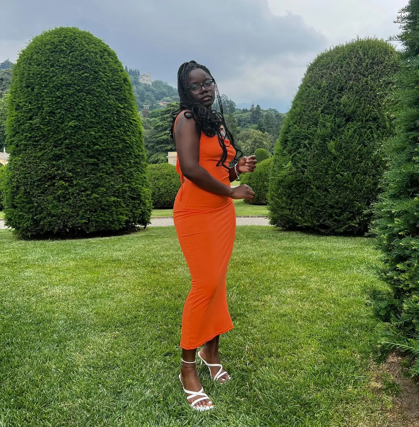 trendy summer outfits for black woman 2026 Bright Orange Bodycon Dress That Owns The Spotlight
