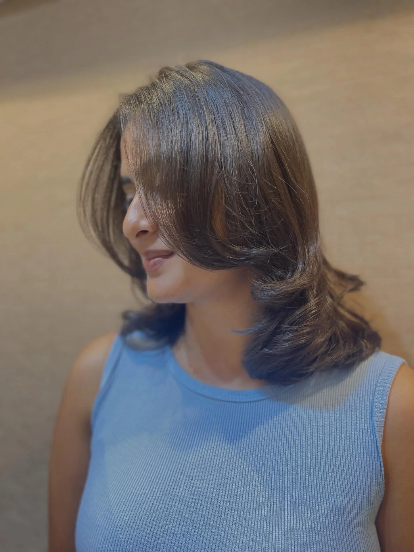 natural summer haircuts for women over 30 2026 Polished Shoulder Length Blowout With Soft Ends