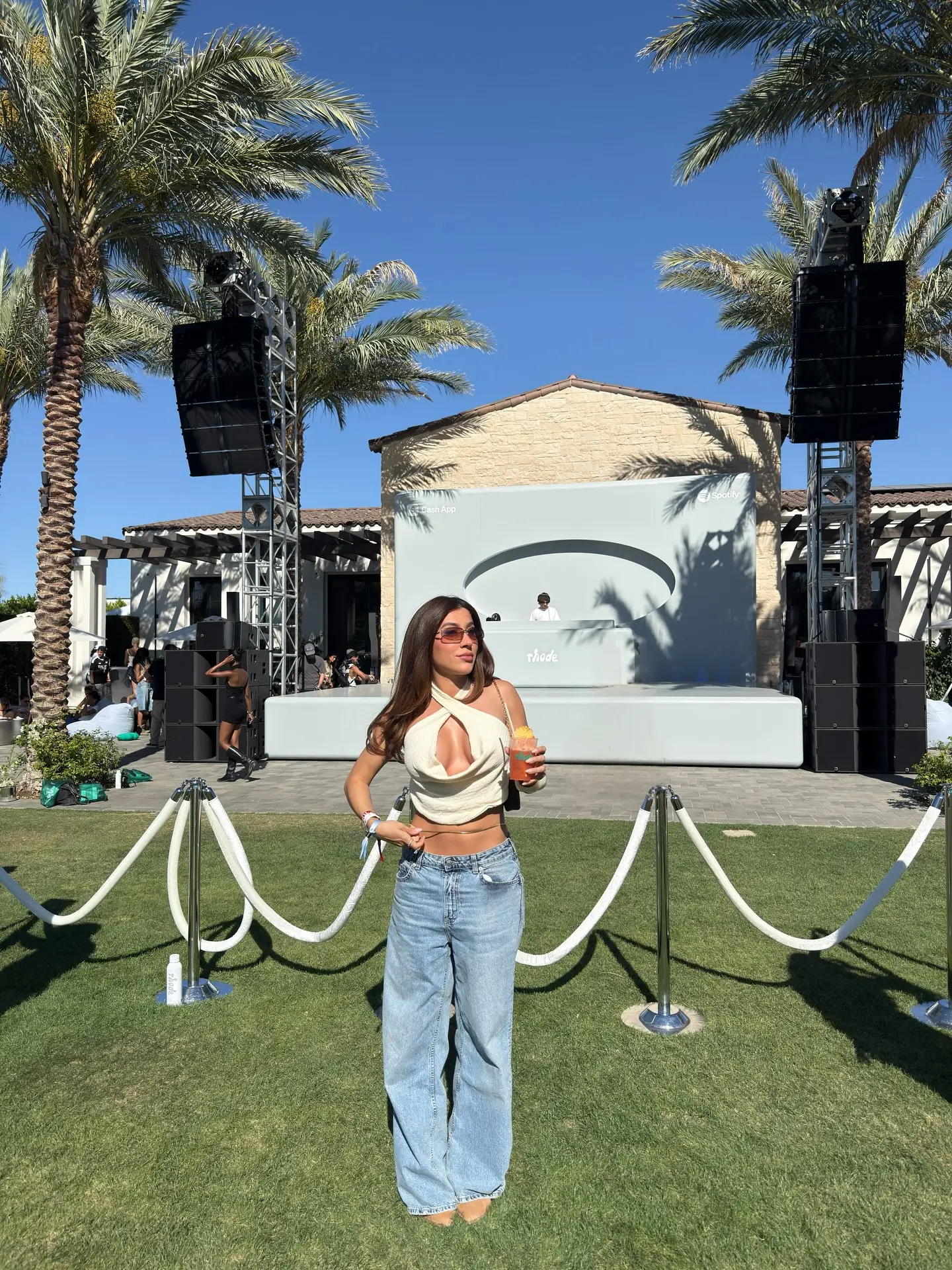 summer rave outfit for women 2026 Relaxed Denim And Sculpted Top Balance