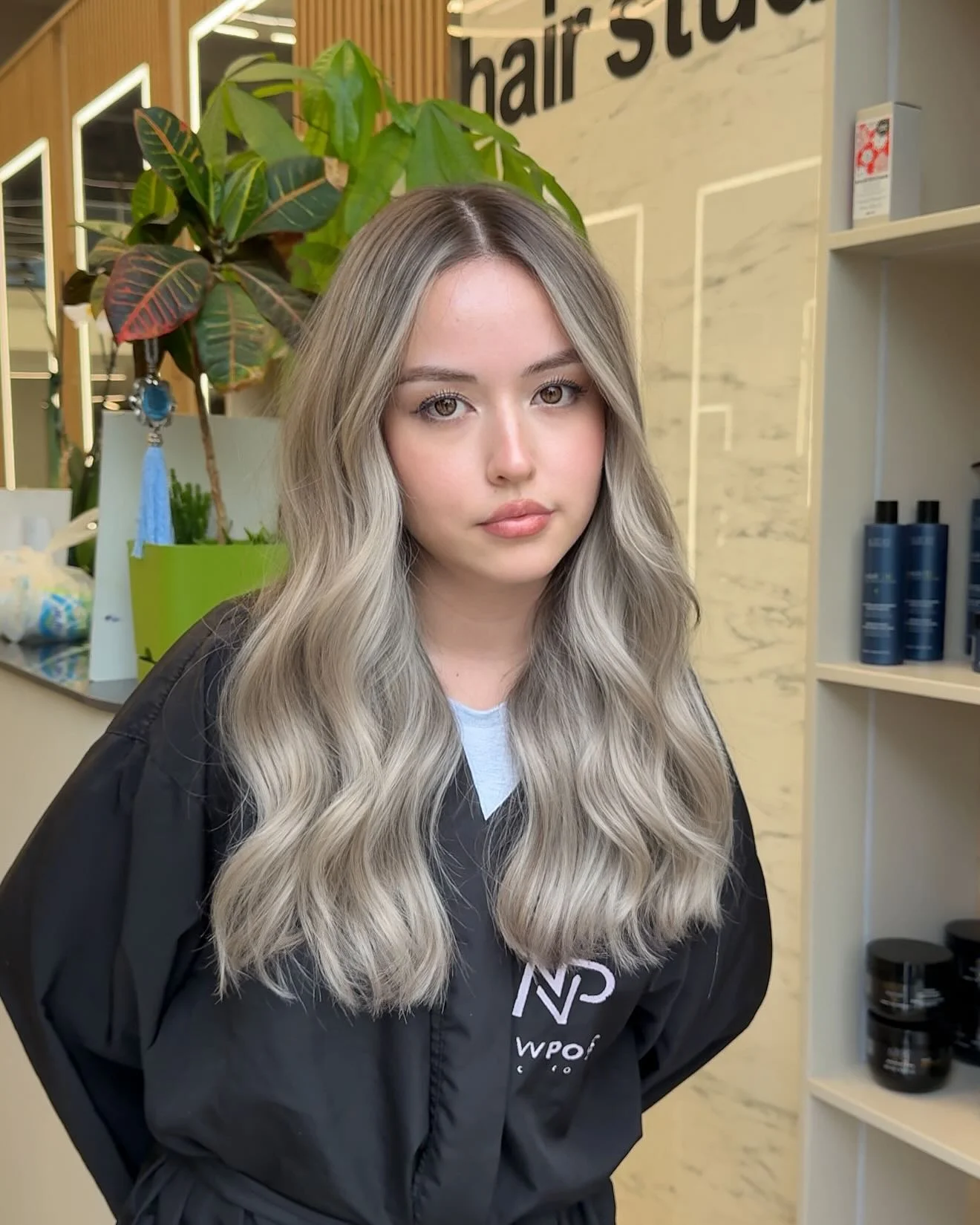 bright summer ash blonde hair color 2026 Long Layered Ash Blonde With Natural Depth And Flow