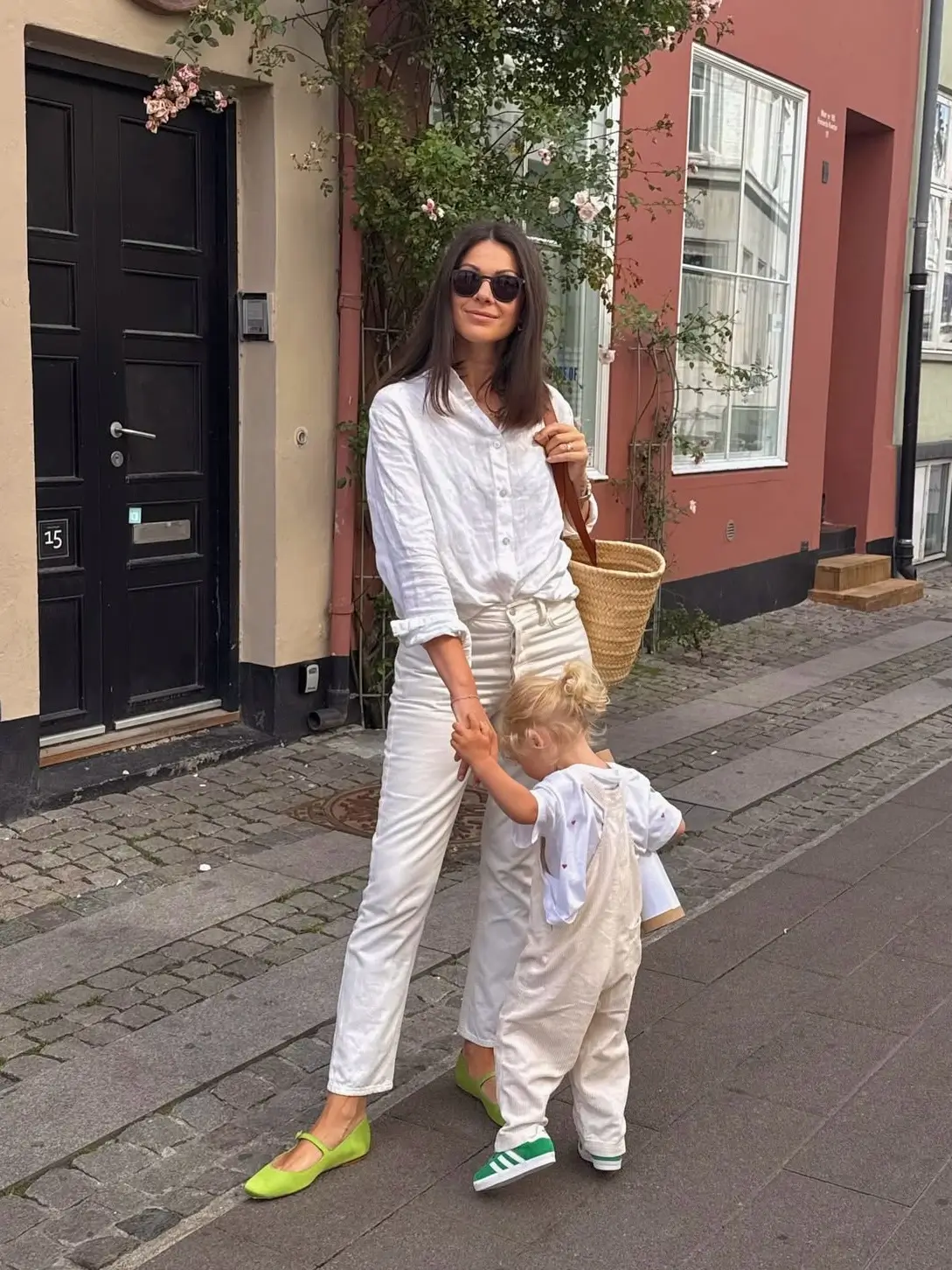 stylish mom outfits summer 2026 Crisp White And A Pop Of Personality