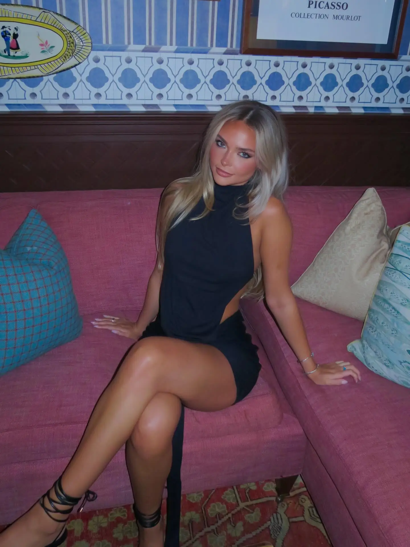 summer night going out outfits 2026 Black Cutout Mini Dress With Quiet Drama