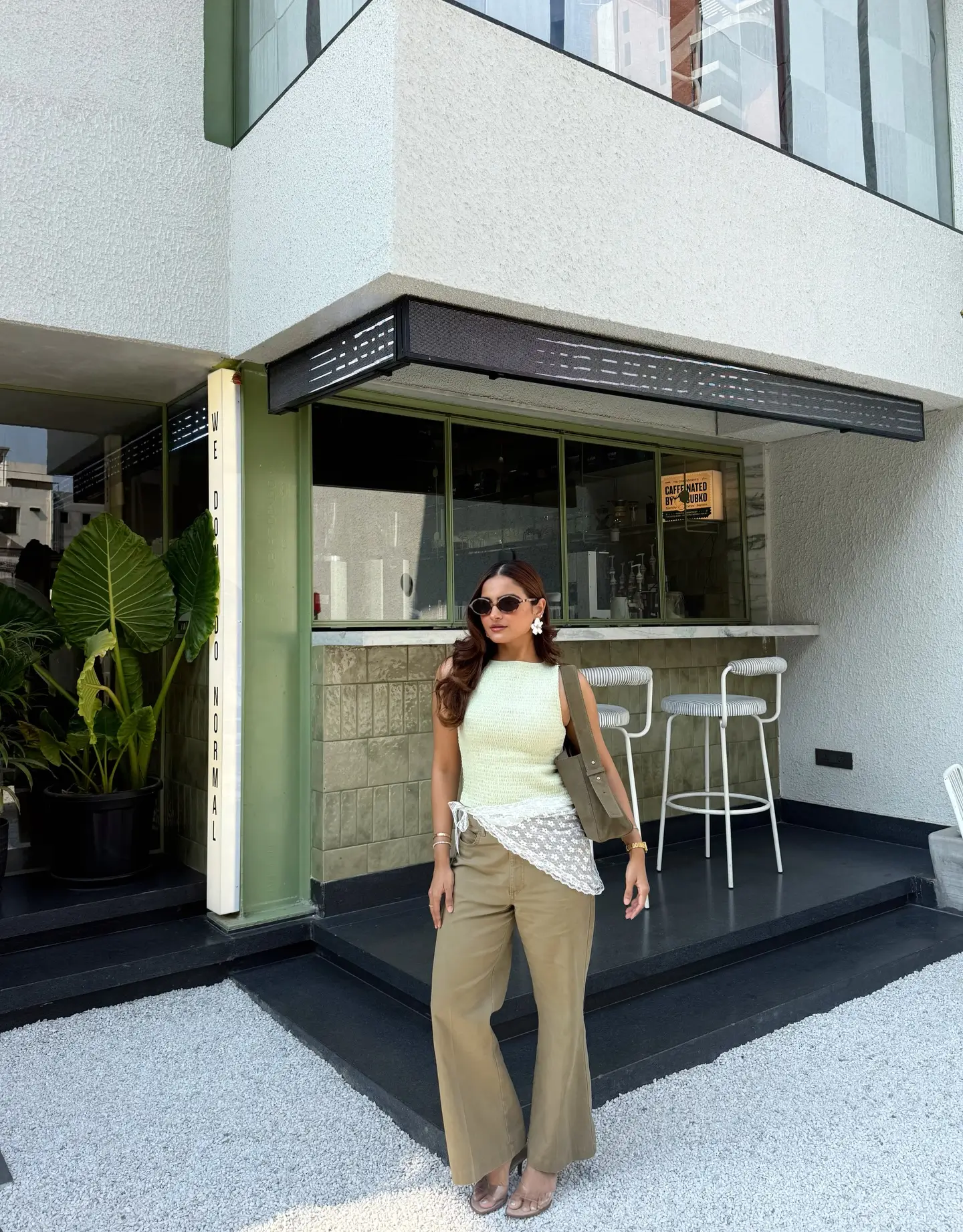 summer sleeveless tops for women 2026 Soft Green Minimalism With A Feminine Twist