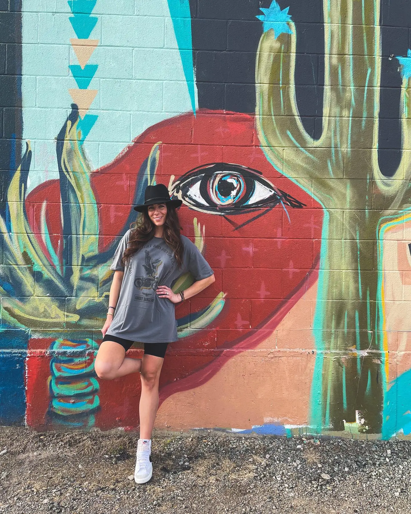 biker shorts outfits summer 2026 Graphic Tee And Cool Girl Edge