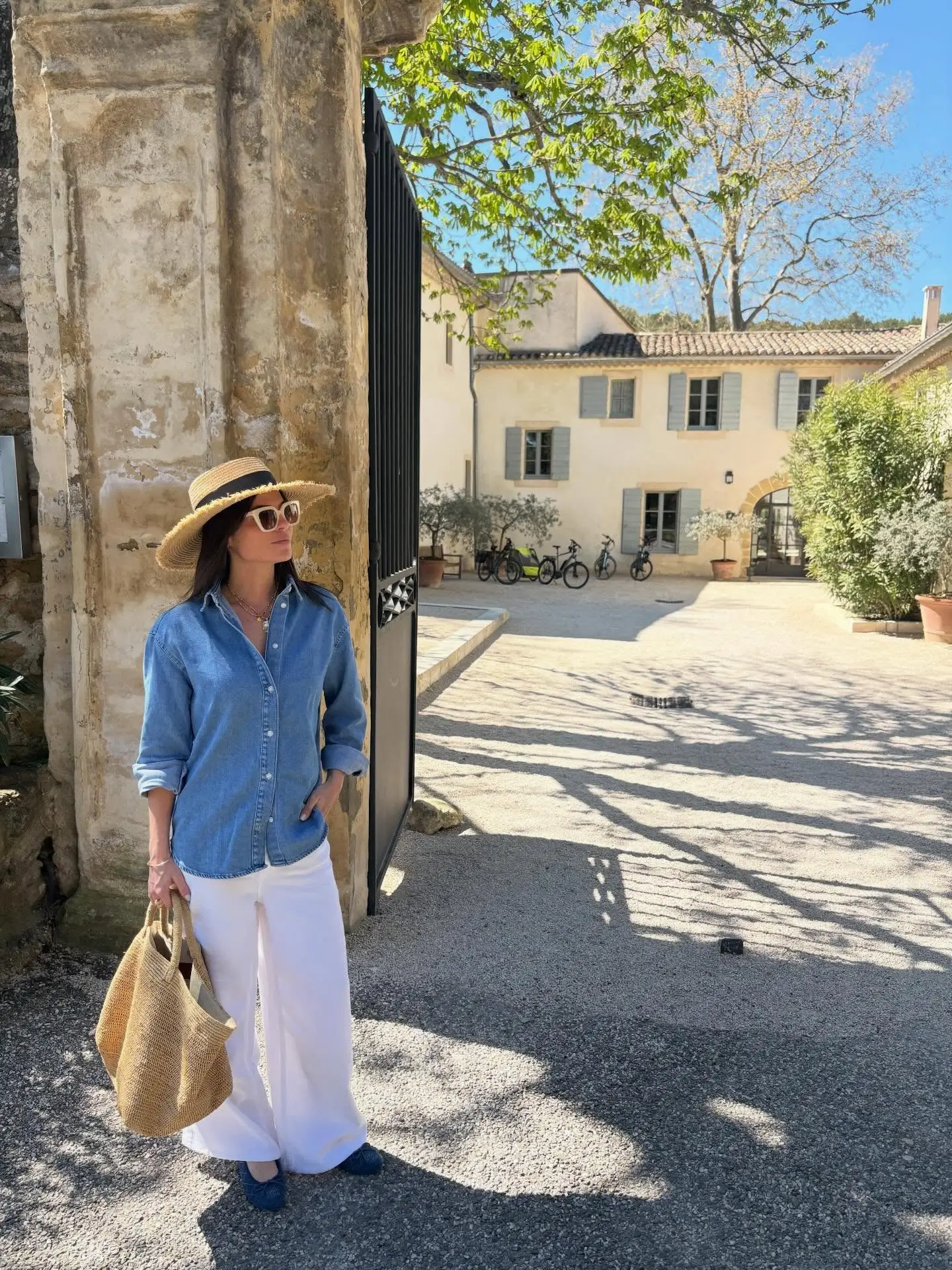 summer outfits for women 2026 Effortless Riviera Style With Wide White Pants