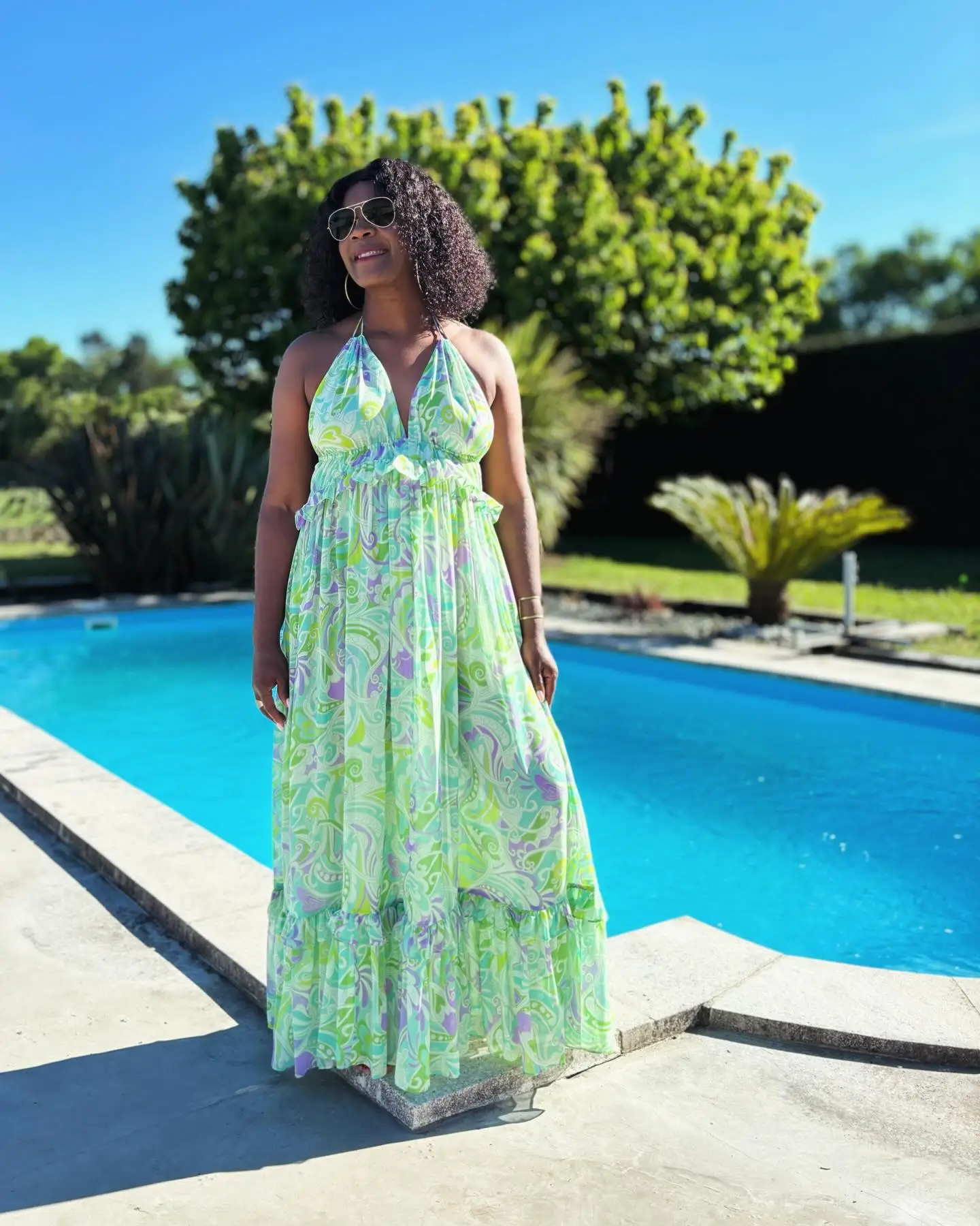 trendy summer outfits for black woman 2026 Flowy Maxi Dress That Captures Summer Ease