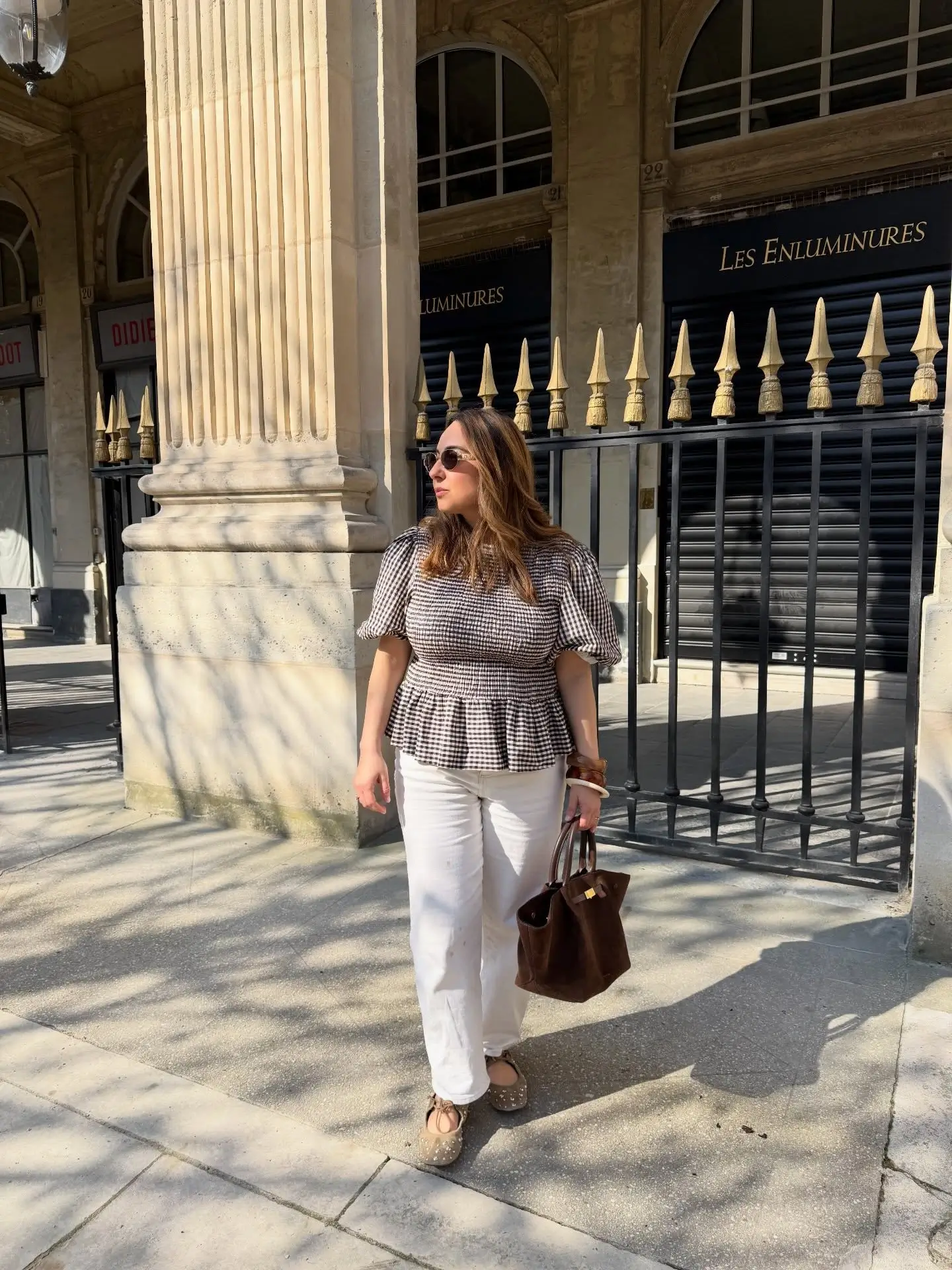 midsize outfits for women summer 2026 Gingham Texture And Soft Volume For Elevated Daywear