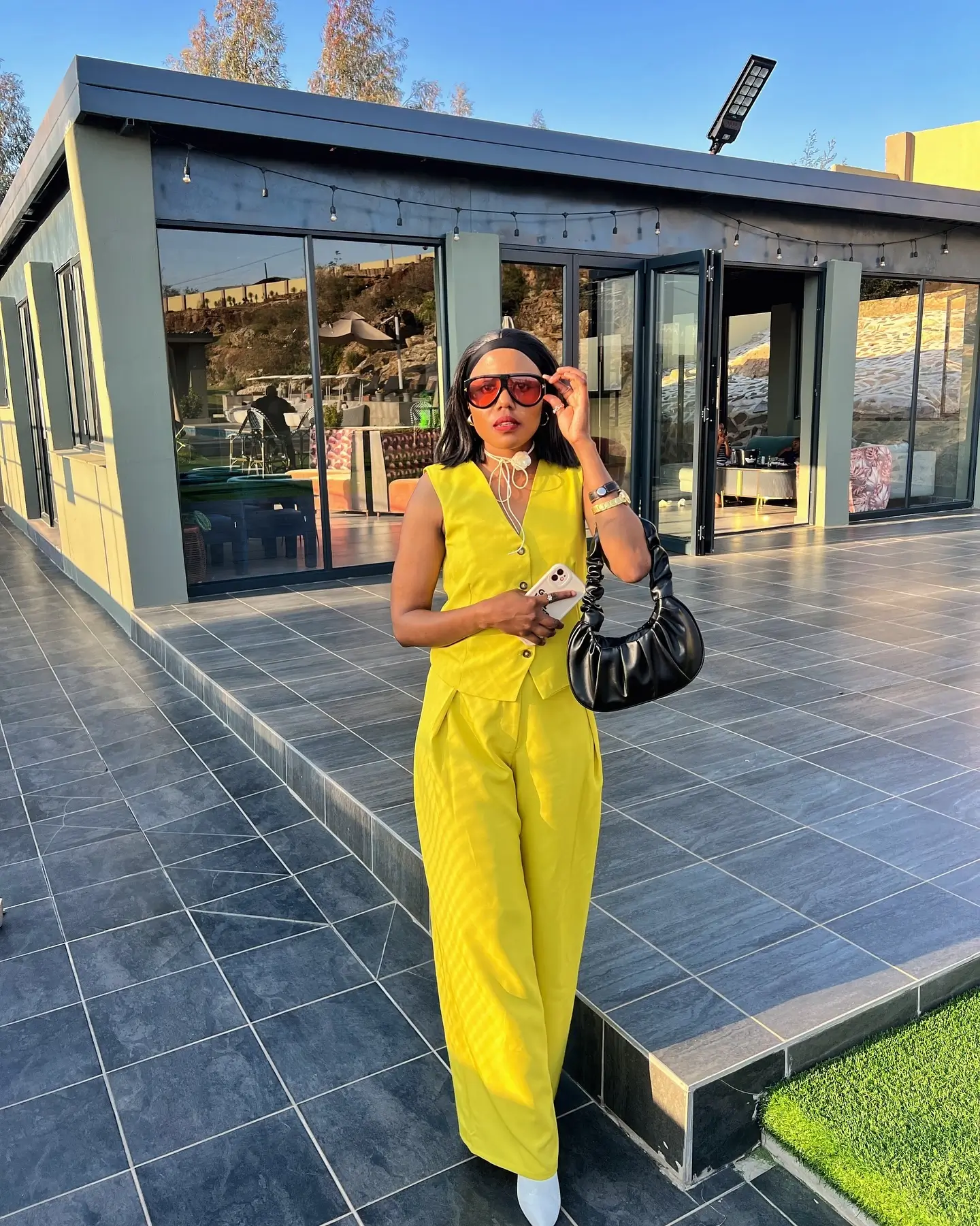 trendy summer outfits for black woman 2026 Bright Yellow Tailored Set That Brings Sunshine Into Your Wardrobe