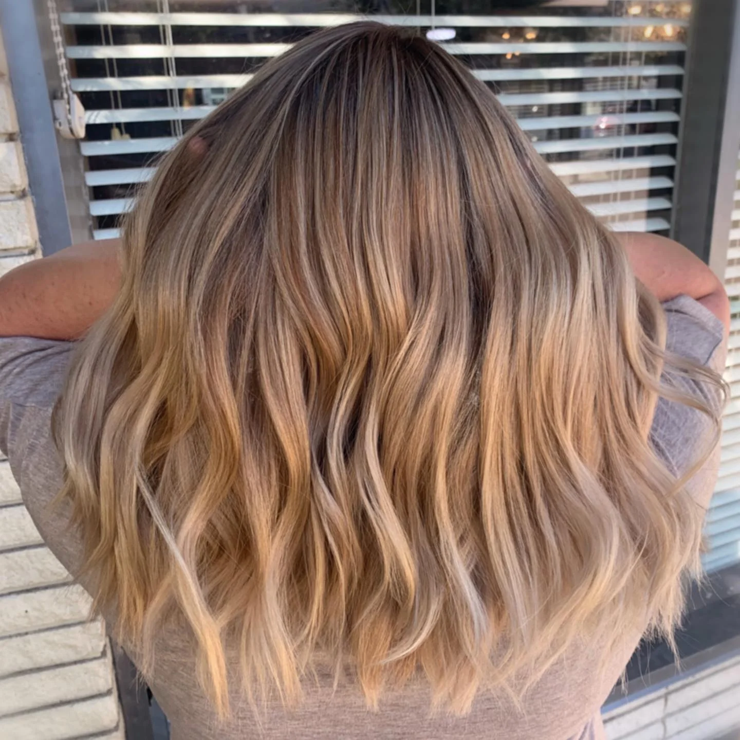 champagne summer hair color for light skin 2026 Neutral Champagne Blend With Soft Brown Depth