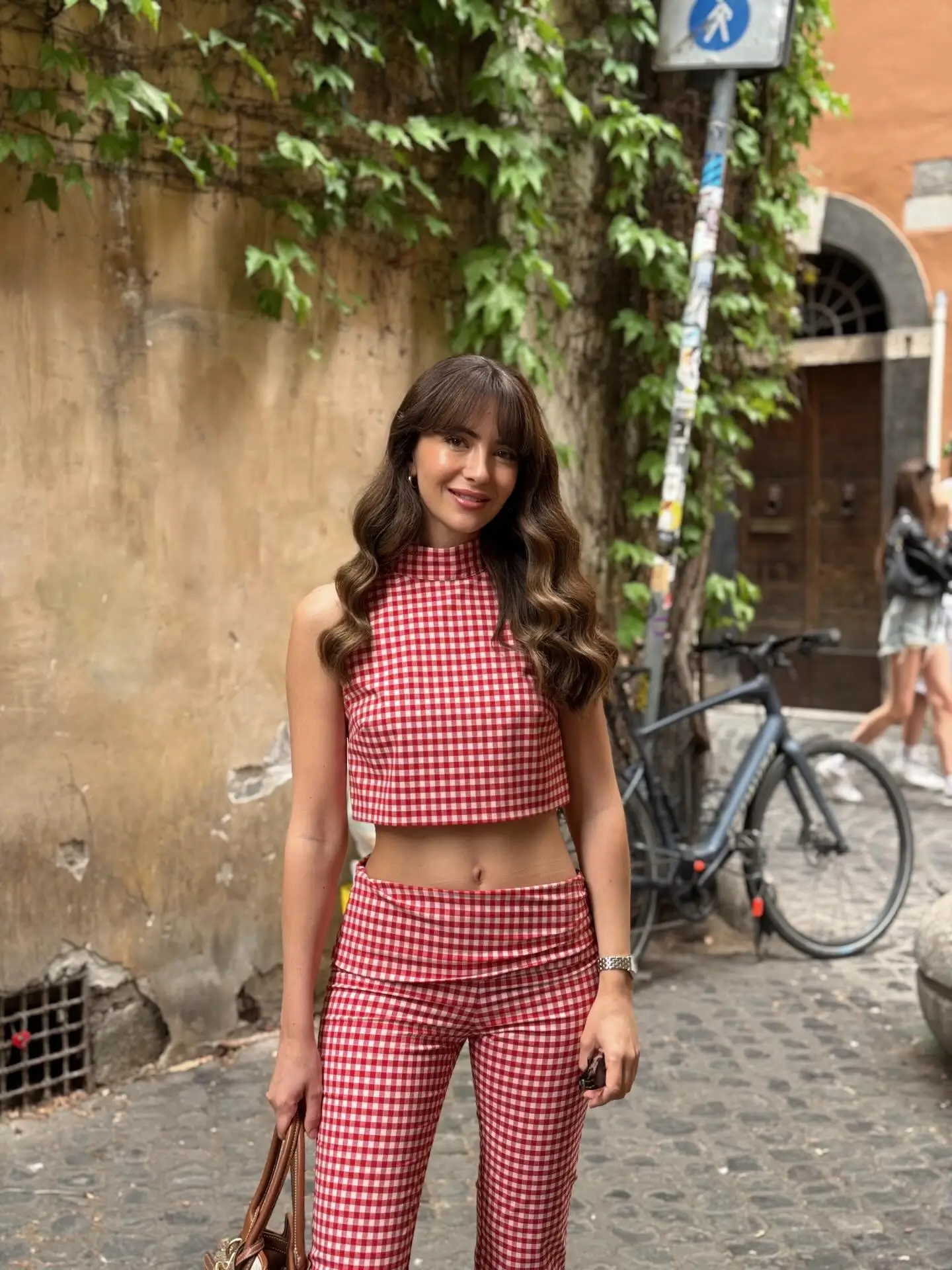 summer set outfits for women 2026 Red Gingham Set That Feels Playful And Bold