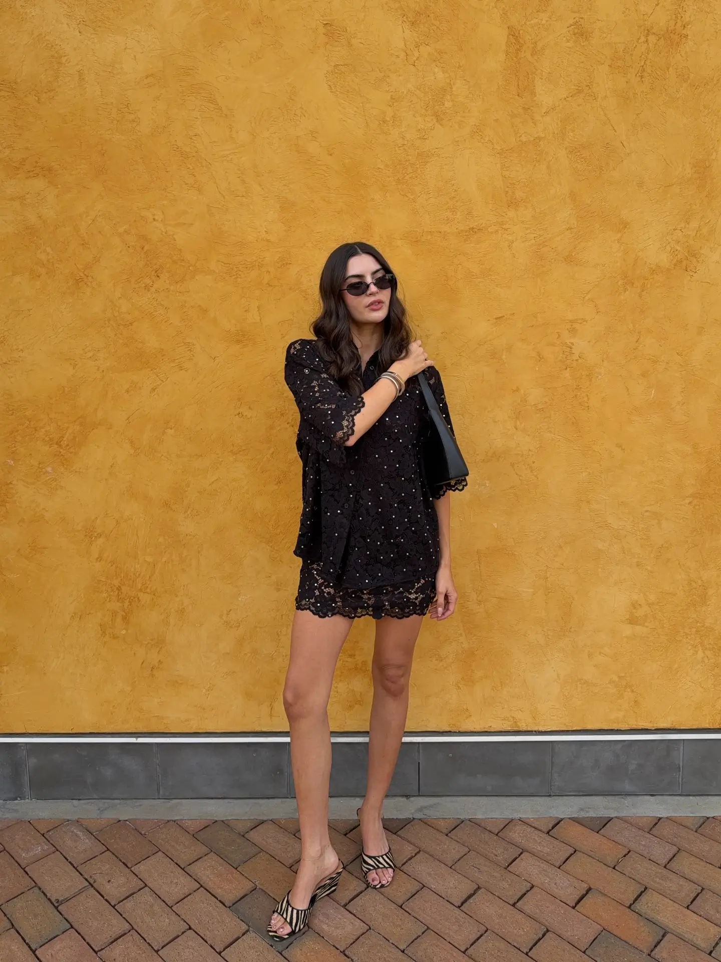 short outfits for women summer 2026 All Black Lace Look That Feels Bold Yet Breezy