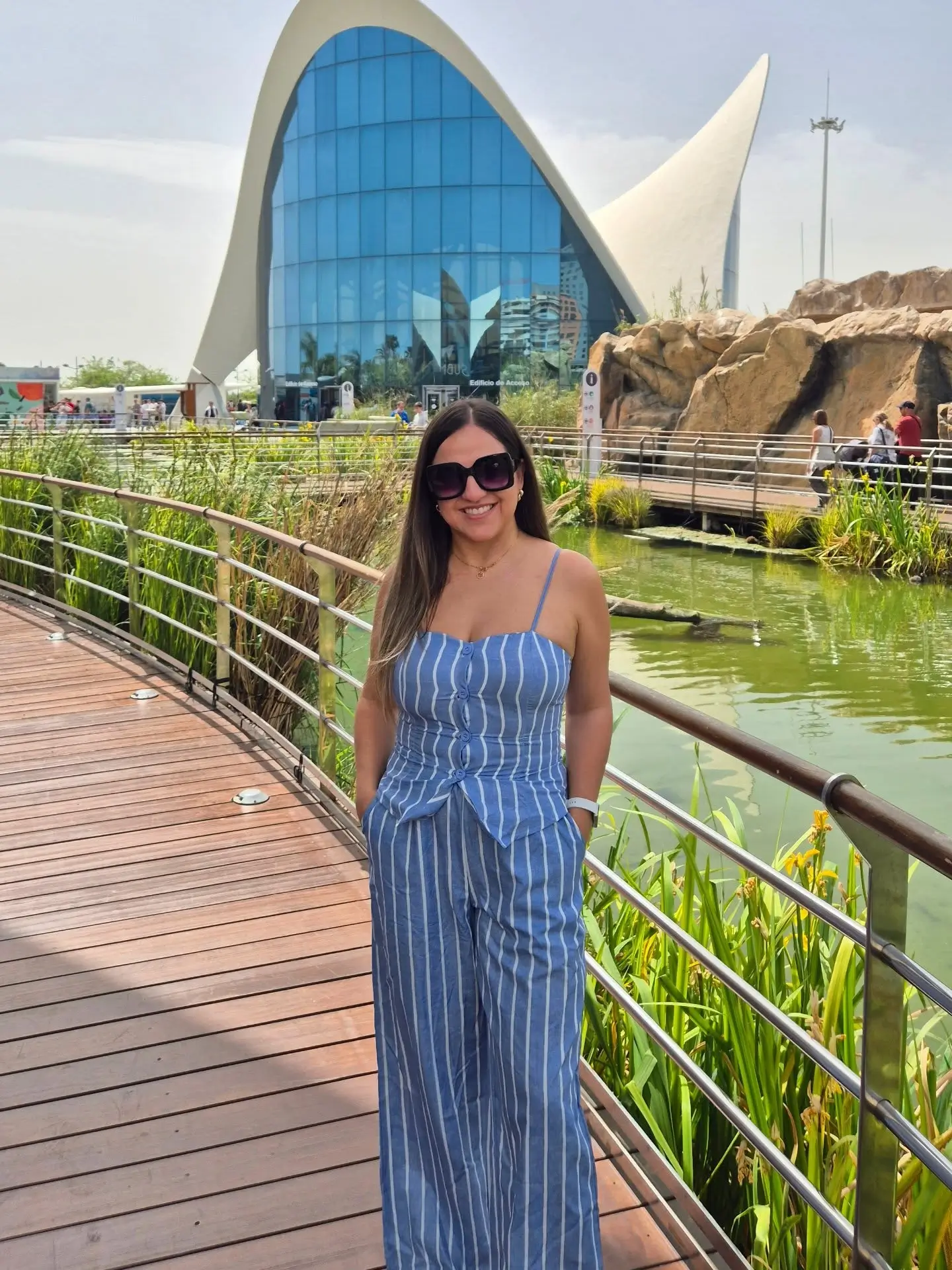 summer set outfits for women 2026 Blue Striped Relaxed Set For Everyday Escapes