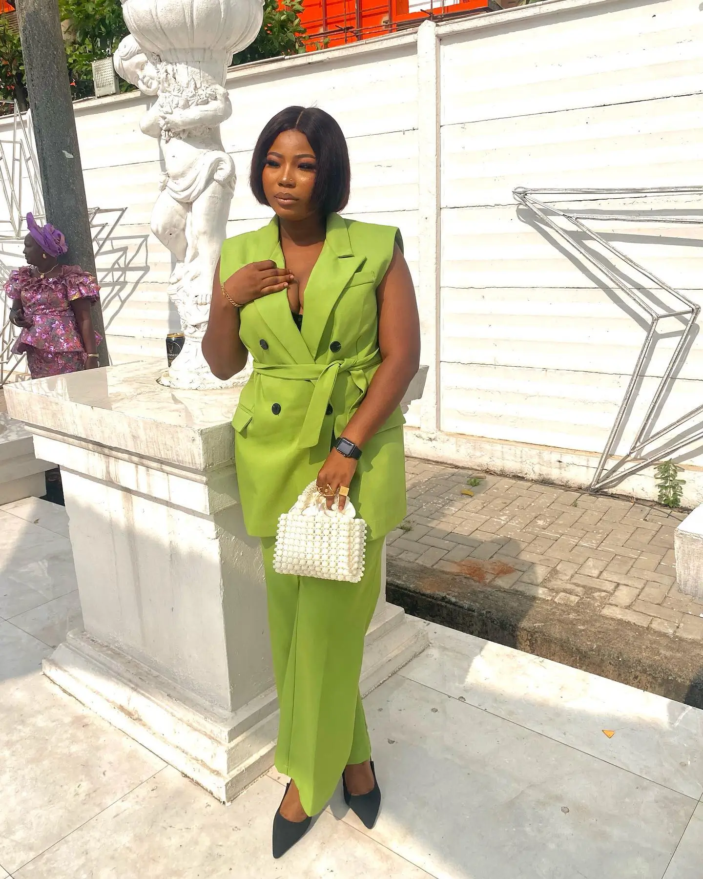 trendy summer outfits for black woman 2026 Lime Green Power Suit Energy That Redefines Summer Tailoring