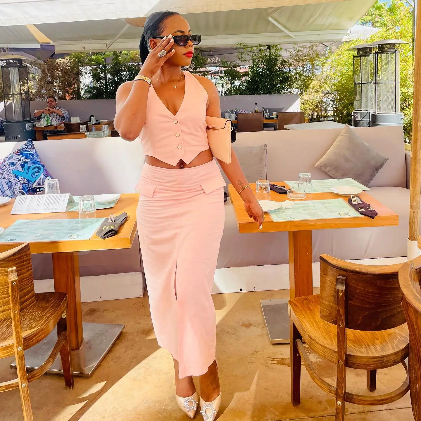 trendy summer outfits for black woman 2026 Soft Pink Feminine Set That Feels Like A Summer Daydream