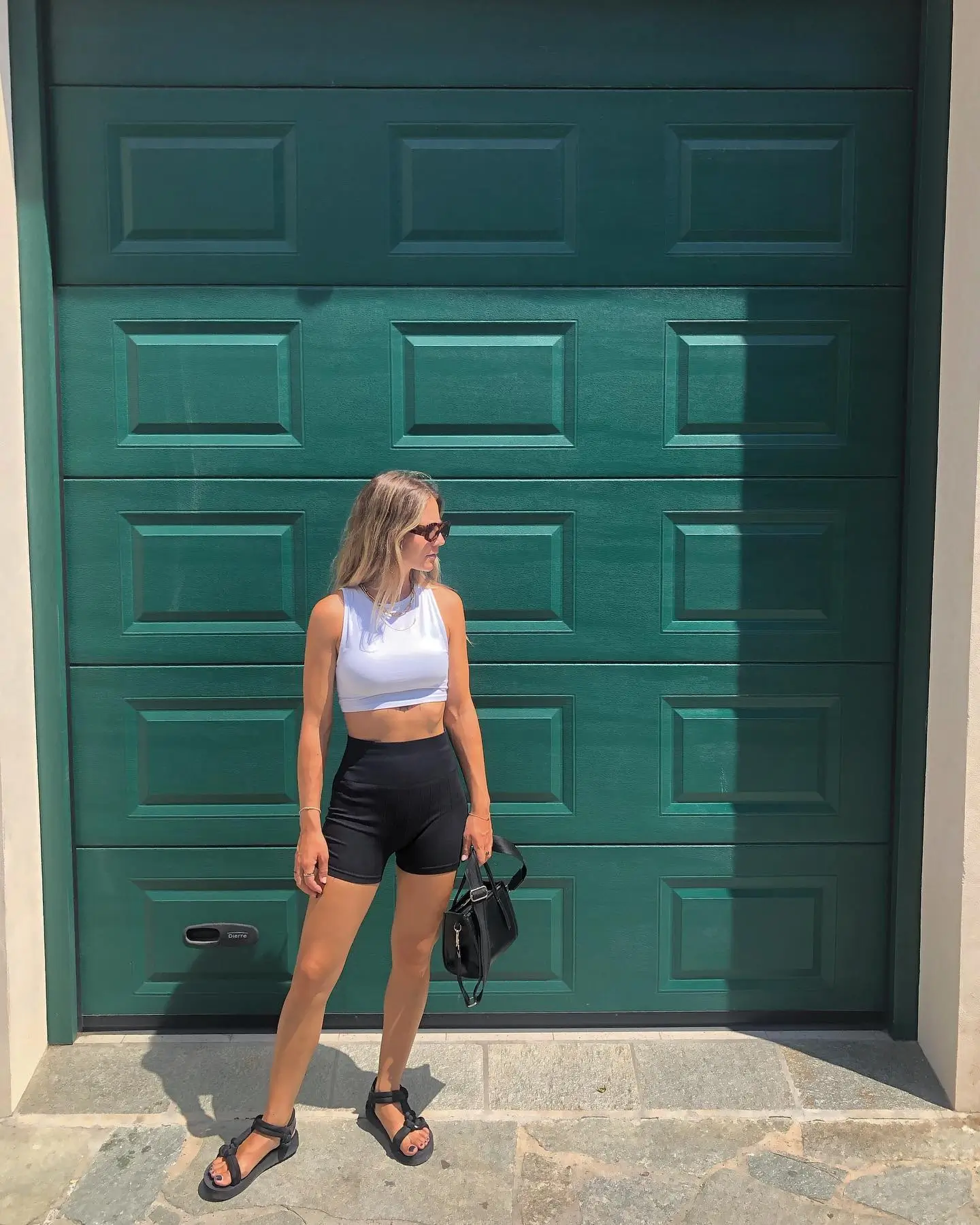 biker shorts outfits summer 2026 Minimal Black And White With A Sharp Edge