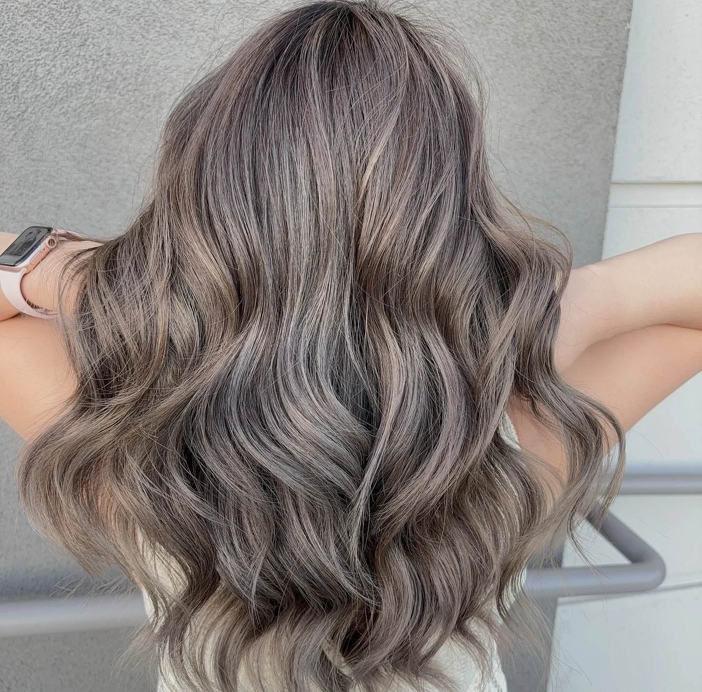 modern summer ash brown hair color 2026 Muted Mushroom Ash Brown With Soft Volume