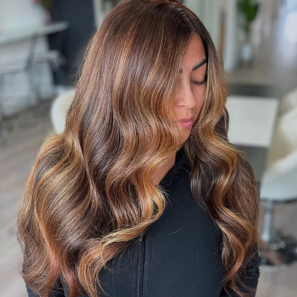 salon summer honey brown hair color 2026 Warm Honey Melt With Face-Framing Light