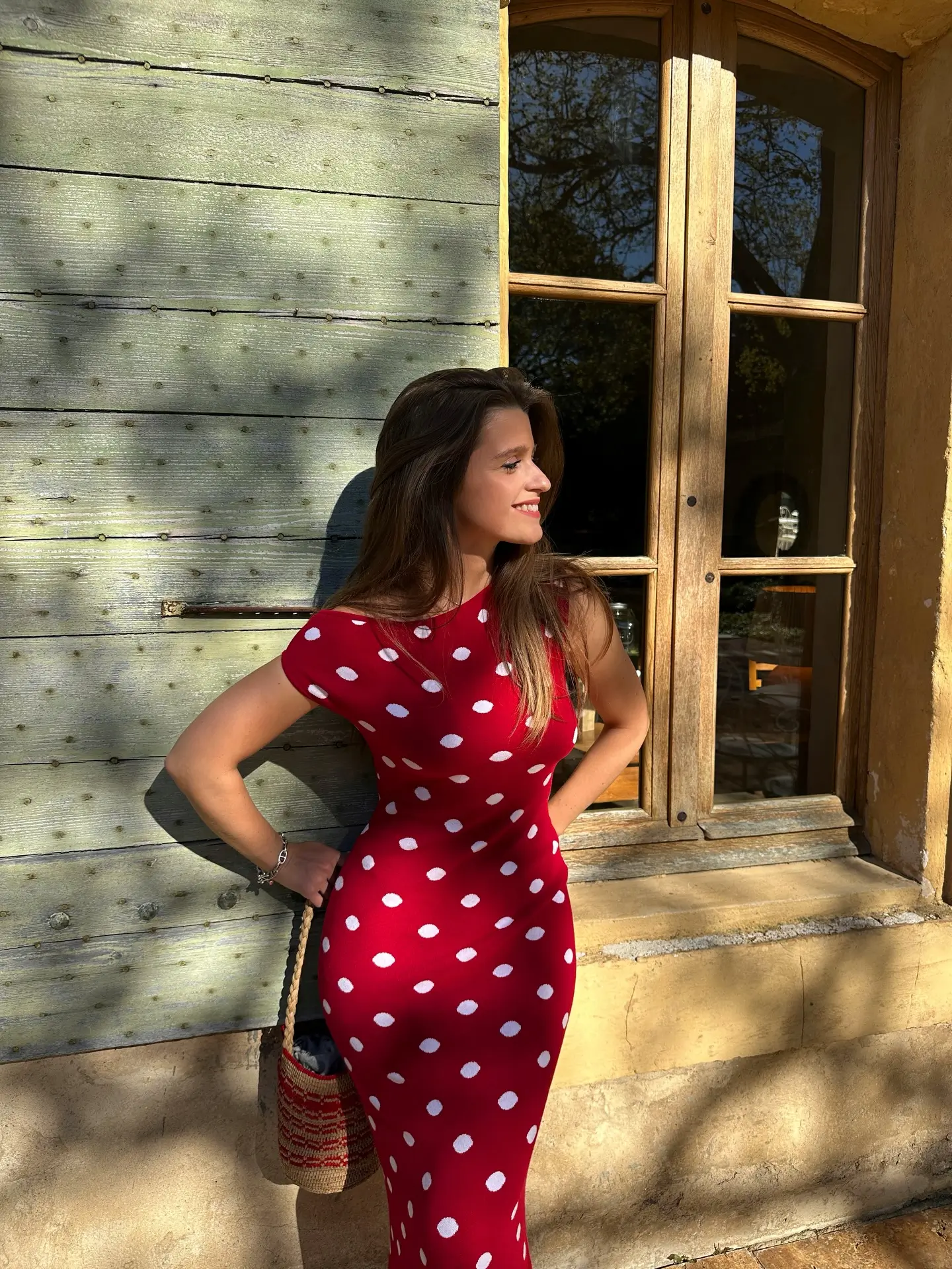 summer sundresses for women 2026 Playful Red Polka Dot - Feminine Fitted Sundress With Vintage Charm