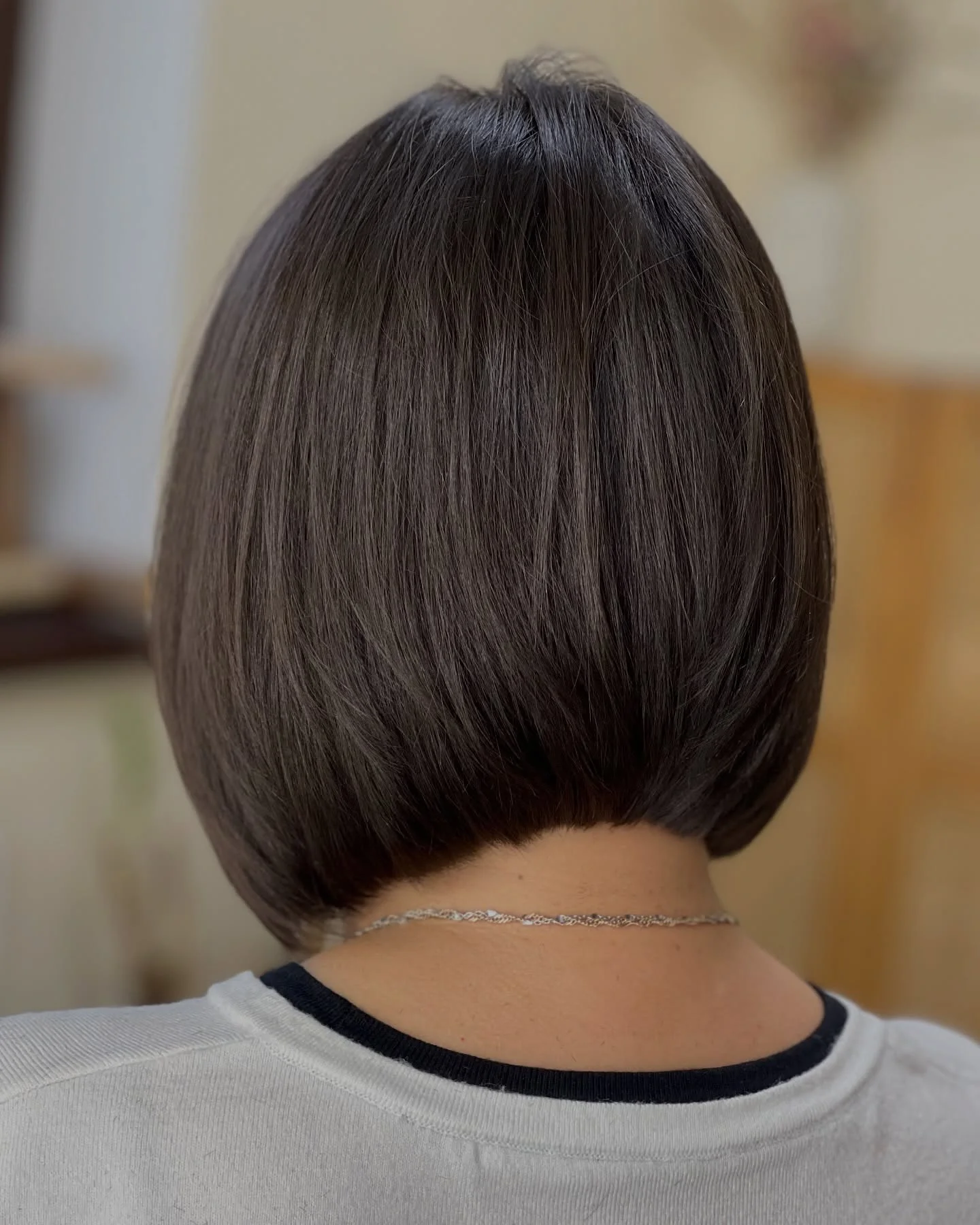 natural summer haircuts for women over 30 2026 Rounded Precision Bob With Glossy Finish